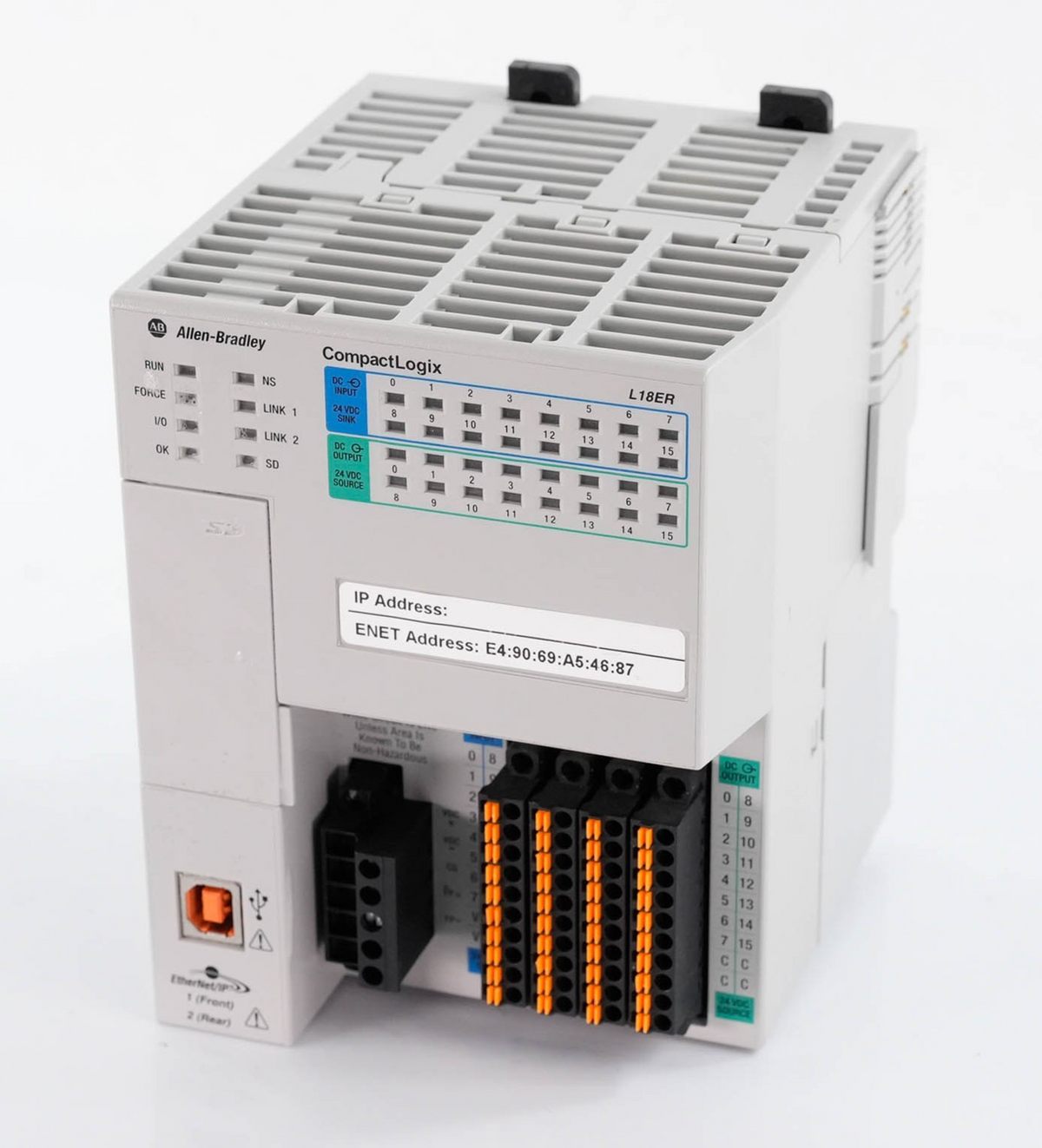 Allen Bradley 1769-L18ER-BB1B /A CompactLogix 5370 L1 Controller 24VDC Ser A