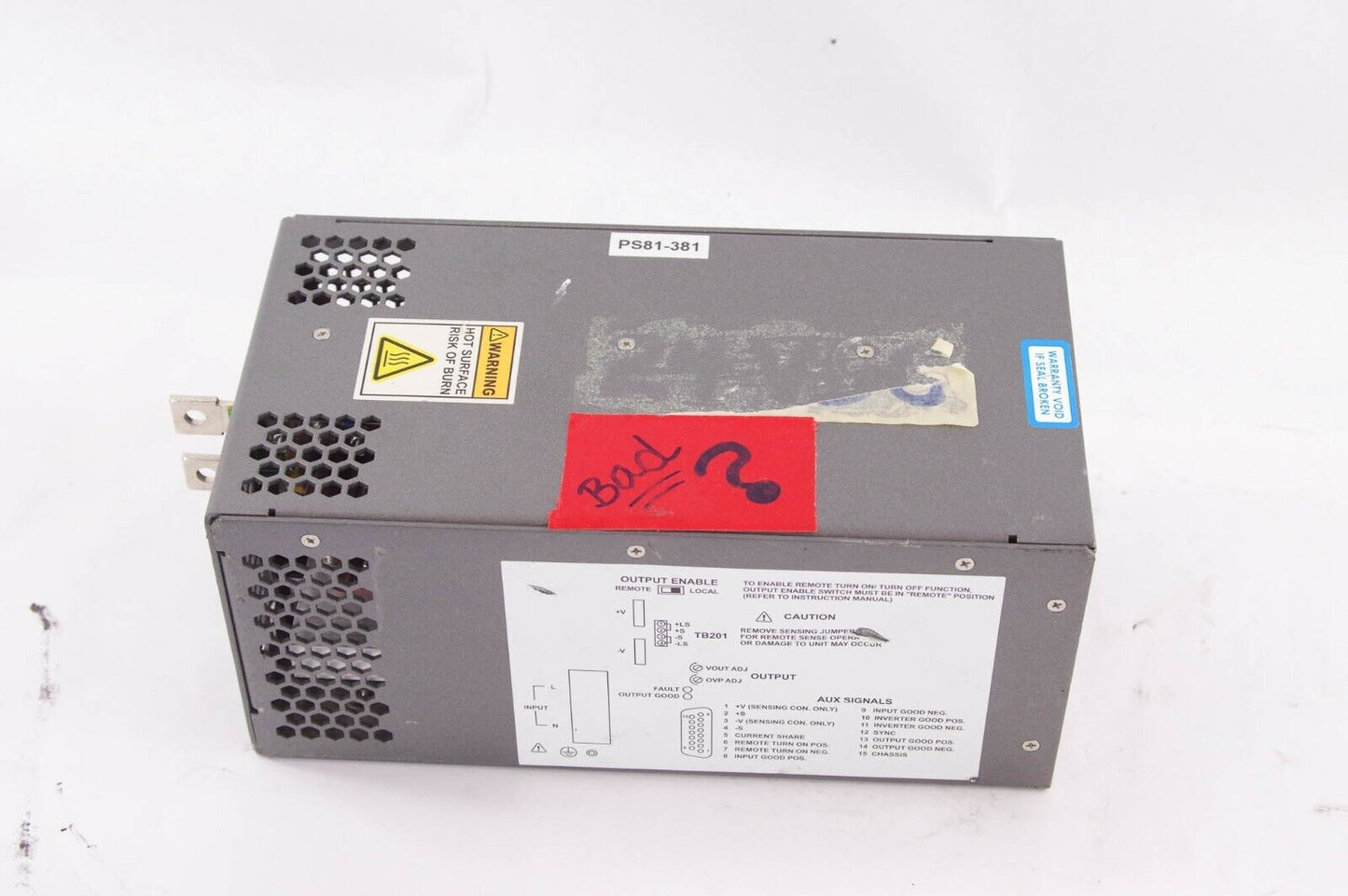 TDK Lambda LZS-A1000-3 / LZSA10003 Regulated Power Supply - For Parts or Repair