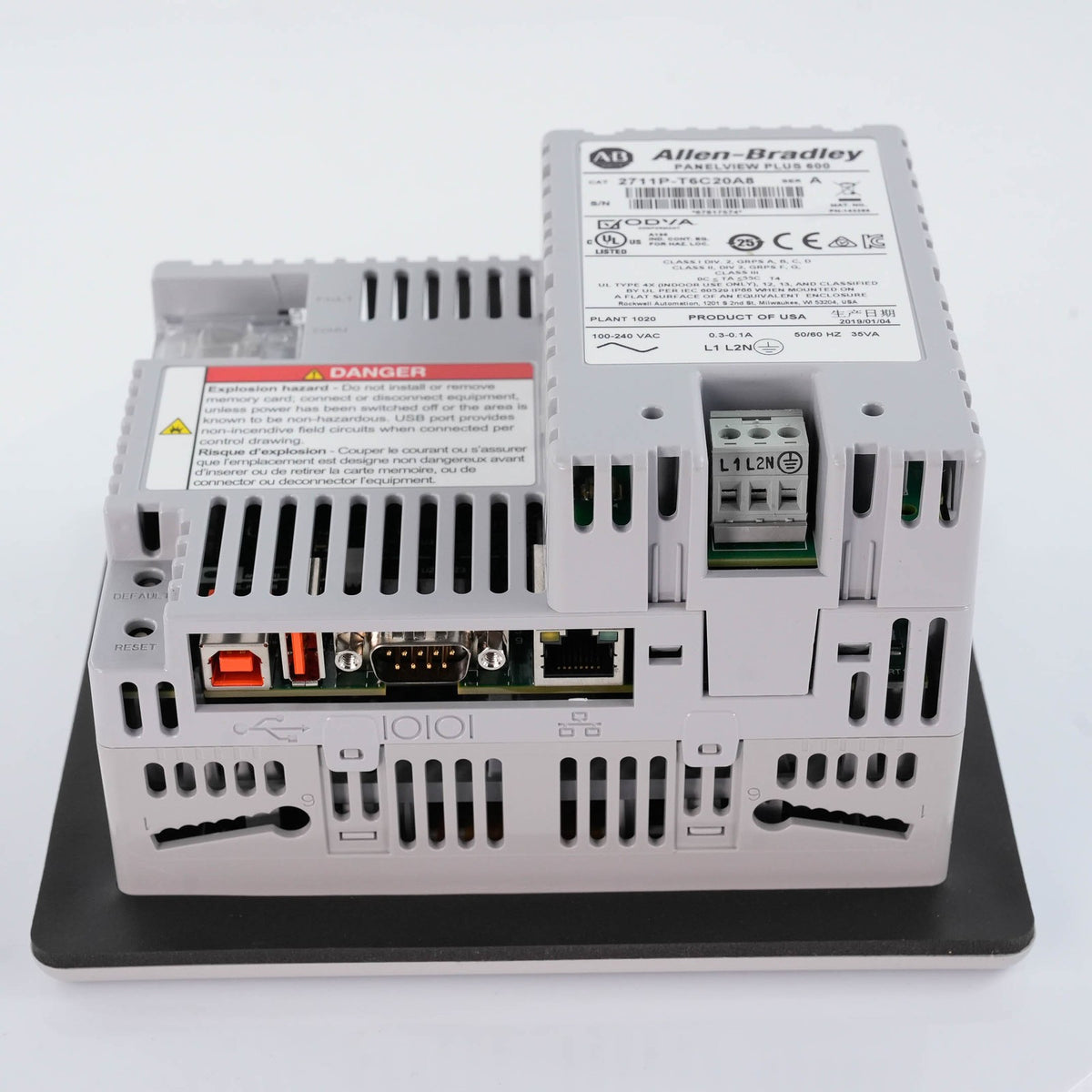 Allen Bradley 2711P-T6C20A8 PanelView Plus 600 Color Touch 100-240 VAC Open Box