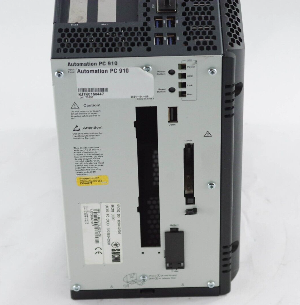 B&R 5PC910.SX02-00 H5 / 5PC910SX0200 Automation PC 910 5P91:403463.015-00 -NO HD