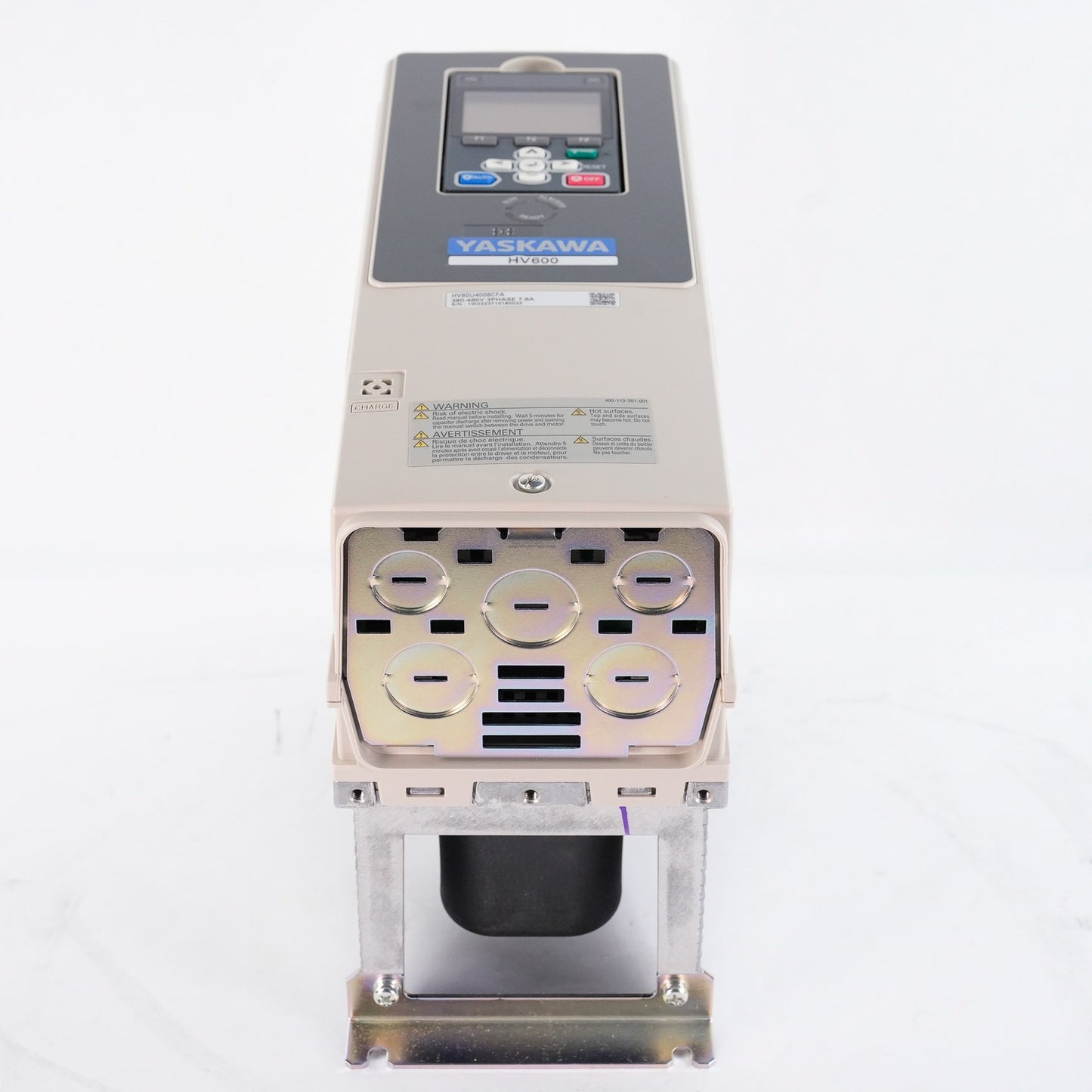 Yaskawa CIPR-HV60U4008CFAA-AAAAHA Rev A 480V 7.5A 5HP AC Drive - Open Box