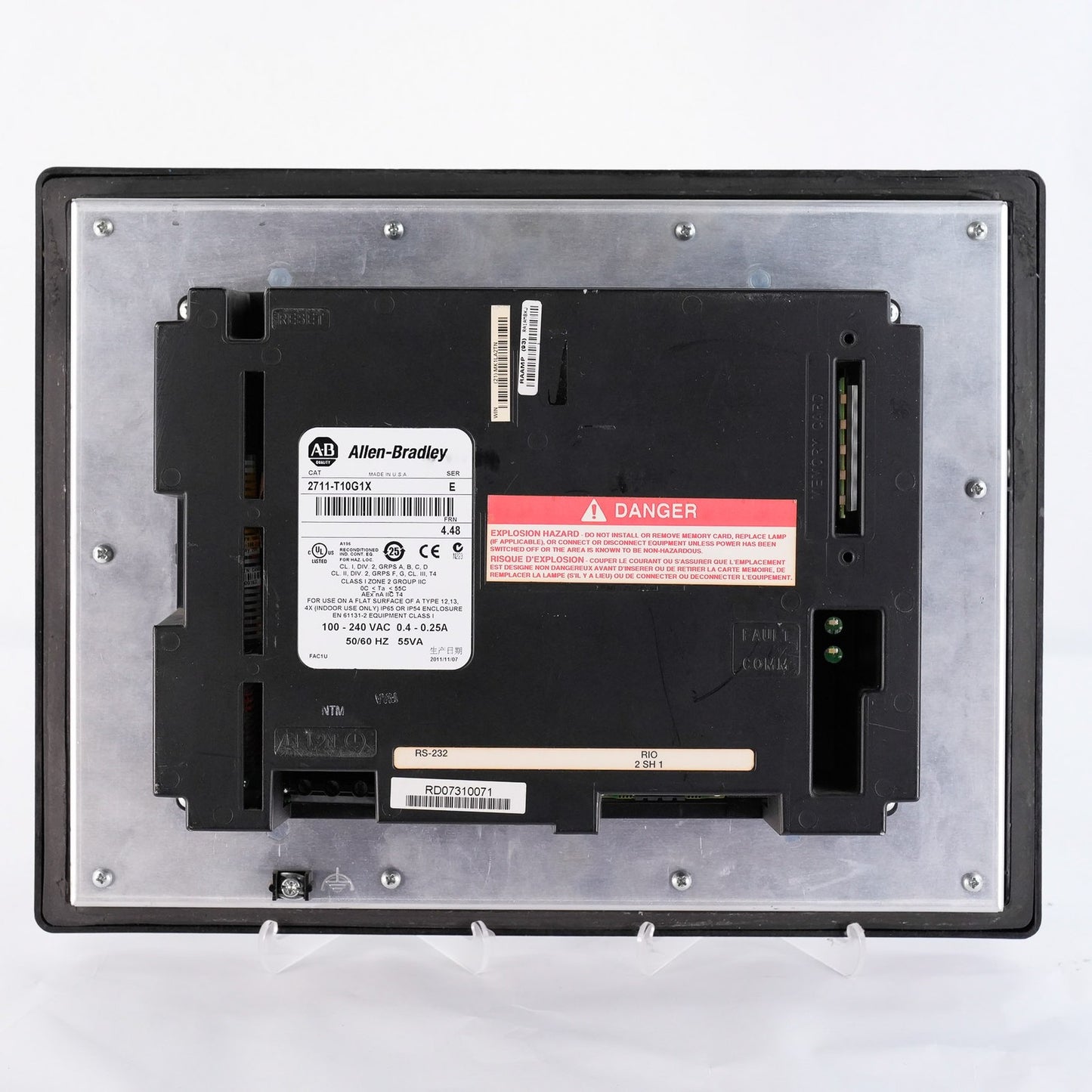 Allen Bradley 2711-T10G1 /E FRN 4.48 PanelView 1000 Touch Display / 2711-T10G1X