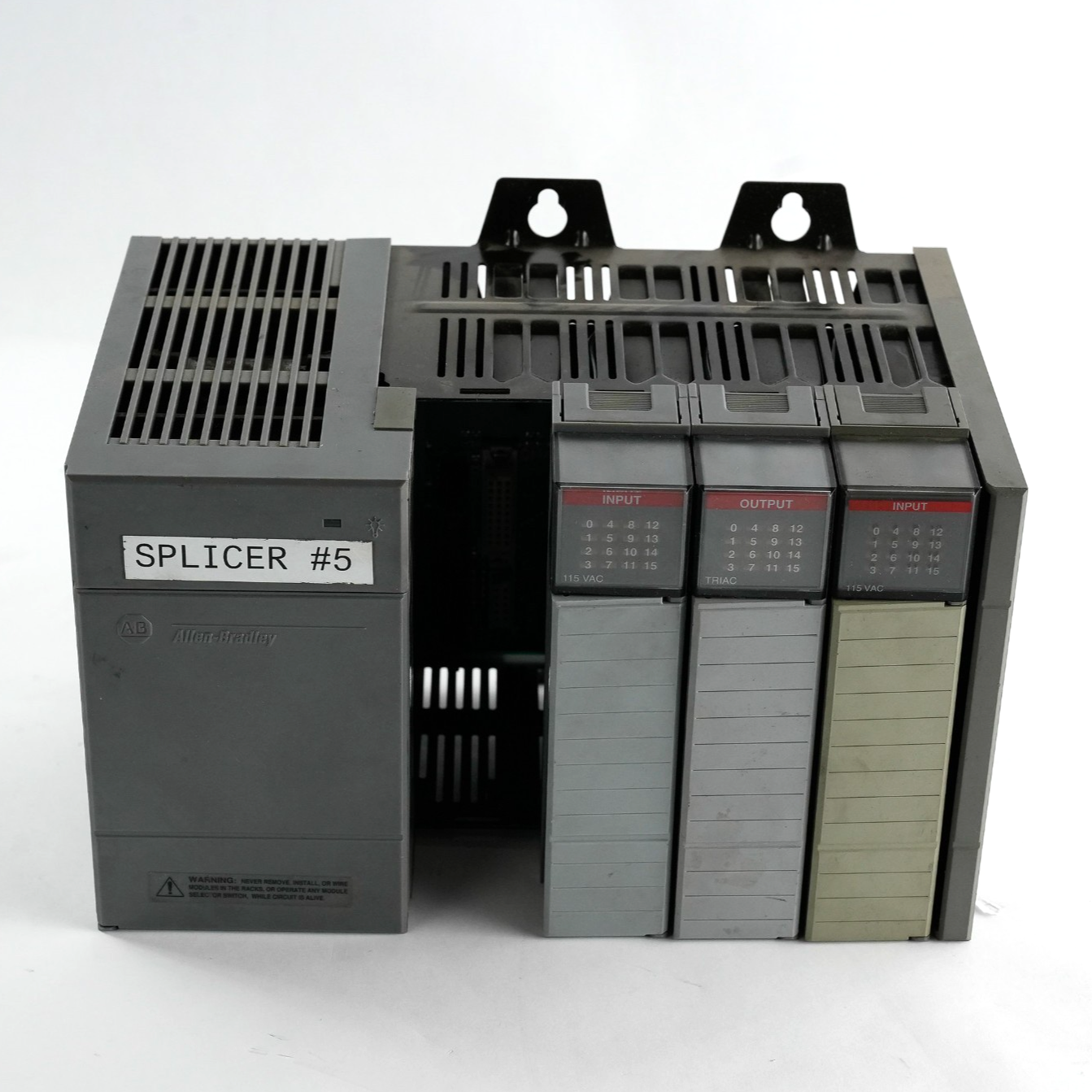 Allen Bradley 1746-P2 /C SLC 500 Power Supply Module + 1746-A4 PLC Rack
