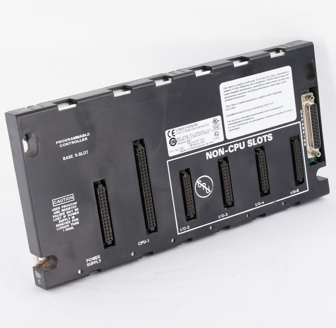 GE FANUC IC693CHS397M 5-Slot Base EMI PLC Board
