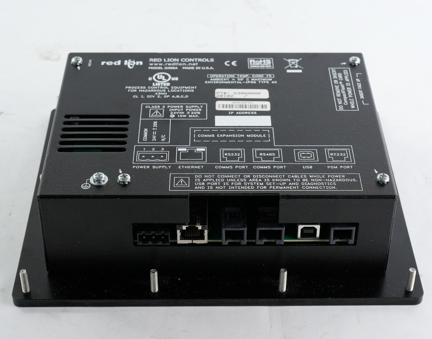 Red Lion Controls G306A HMI Operator Interface Console Display Panel G306A000