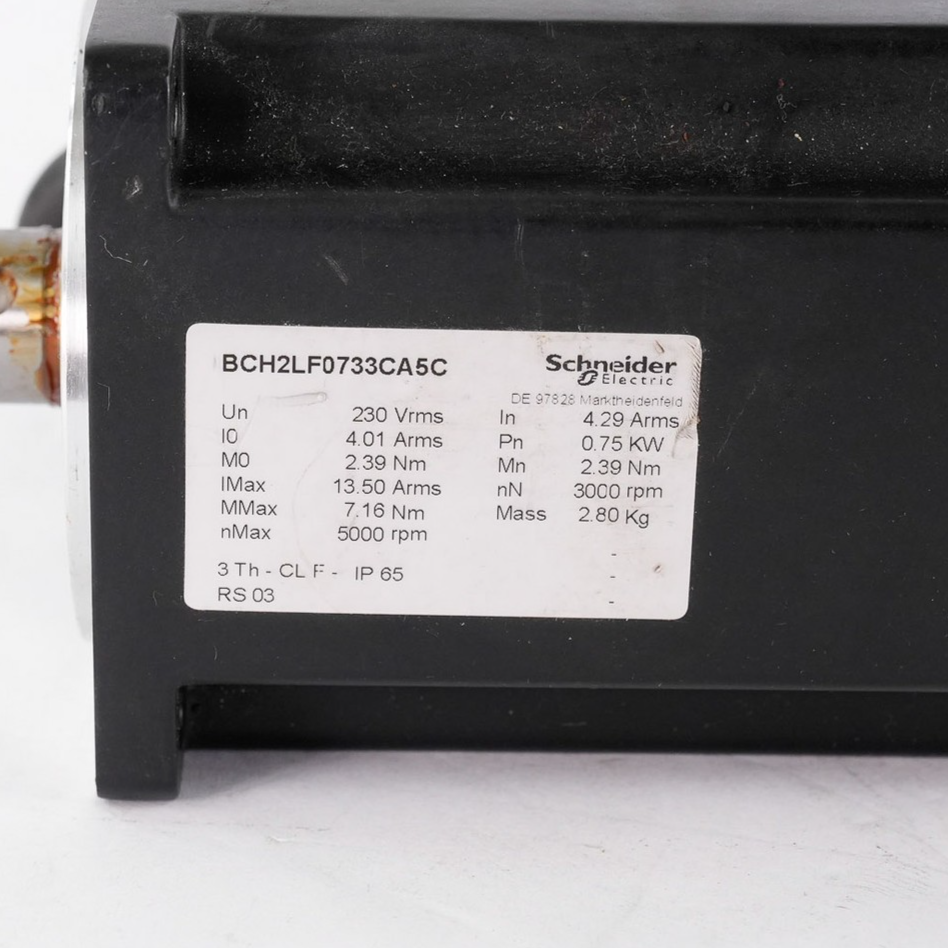 Schneider Electric BCH2LF0733CA5C Lexium 28 Servo Motor 0.75kW 5000RPM