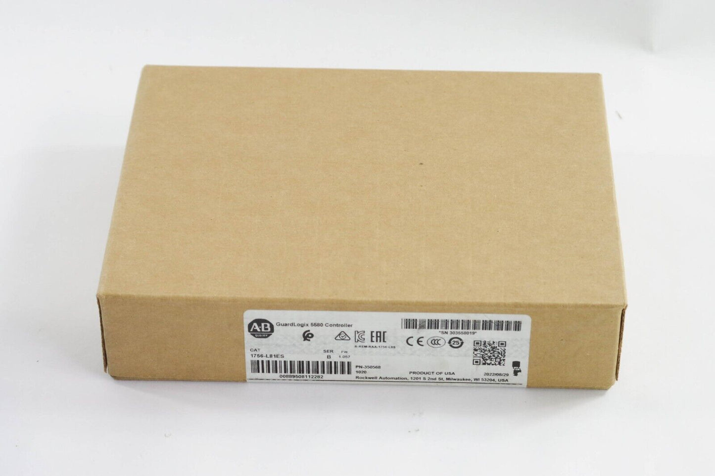 2022 Allen Bradley 1756-L81ES /B GuardLogix5580 Processor - New Surplus (Sealed)