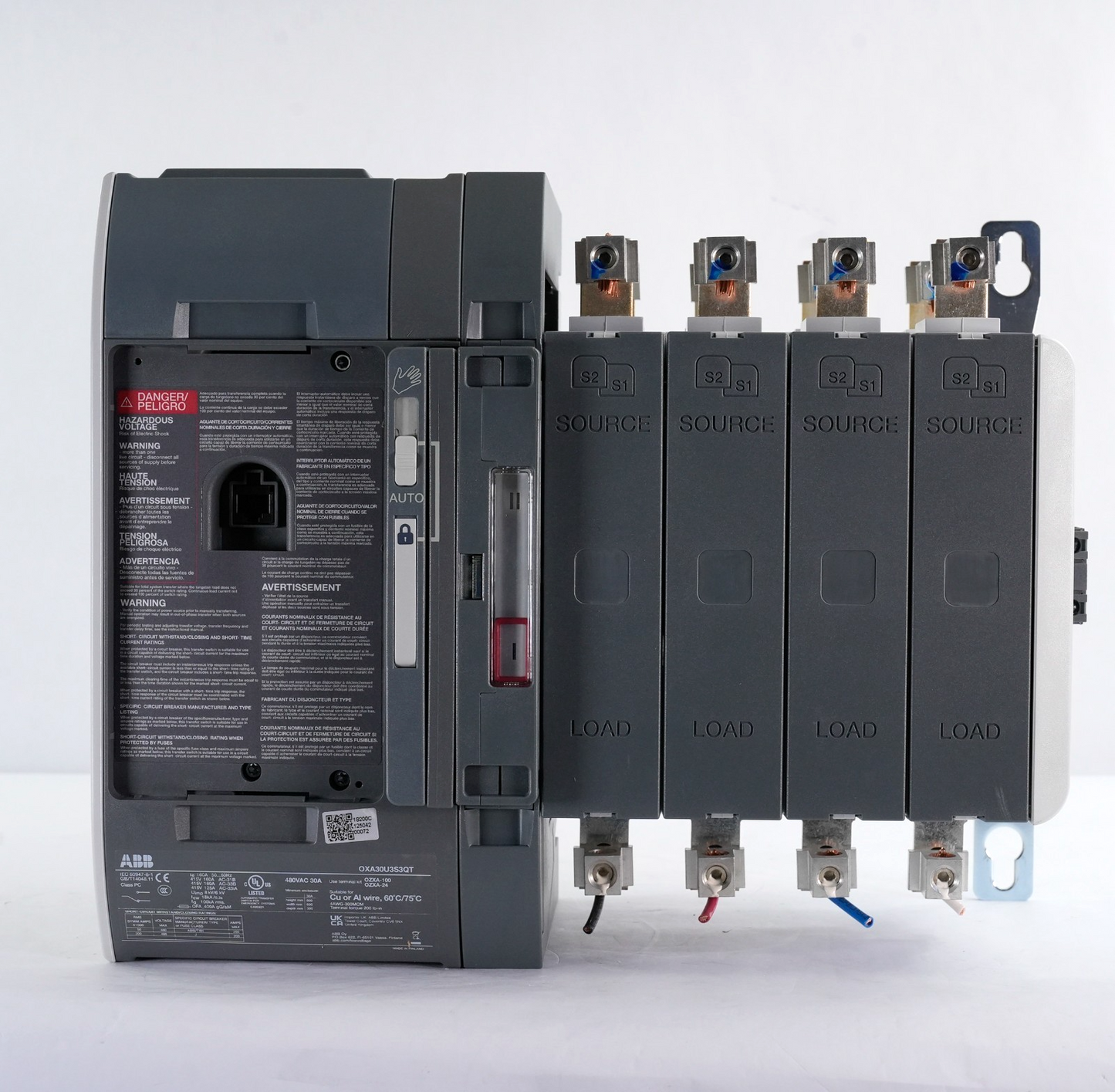 ABB OXA30U3S3QT TruONE Automatic Transfer Switch 1SCA153340R1001 30A (Installed)