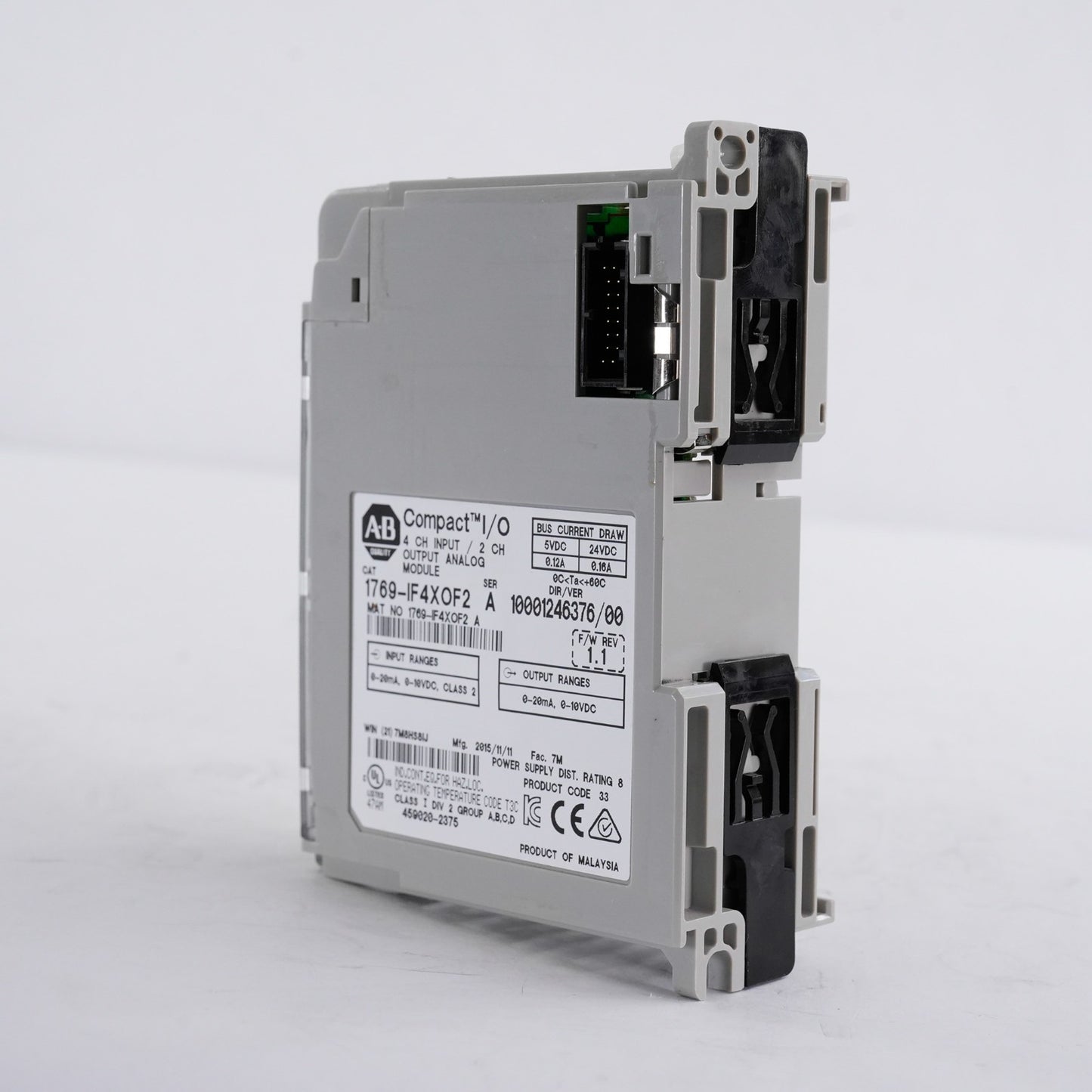 Allen Bradley 1769-IF4XOF2 /A 4-Ch Input 2-Ch Output Analog Module 1769IF4XOF2