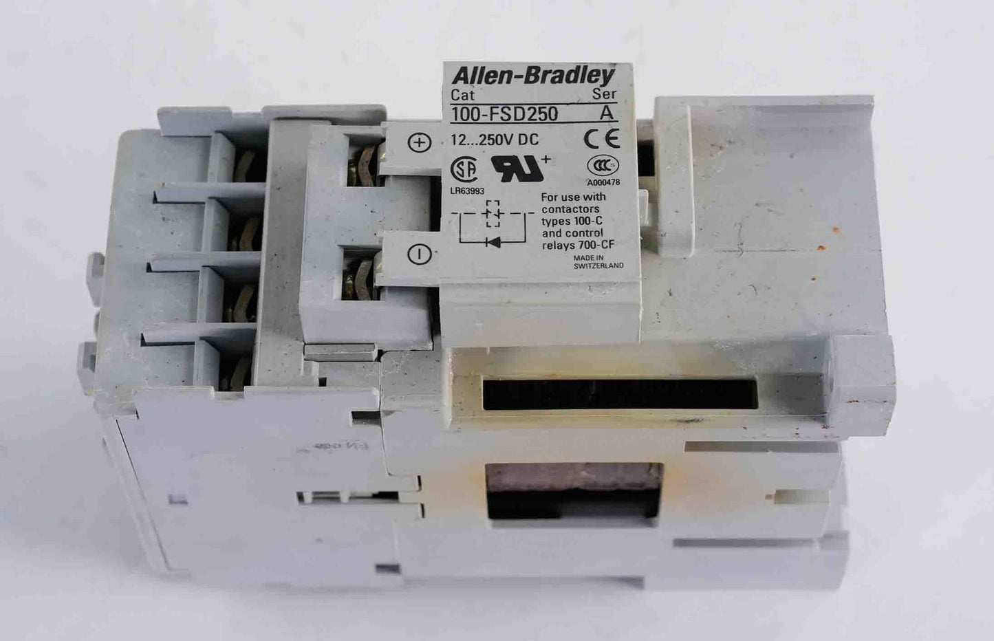 Allen Bradley 100-C09D*10 /A Contactor 120VAC 3-Pole + 100-FSD250/A