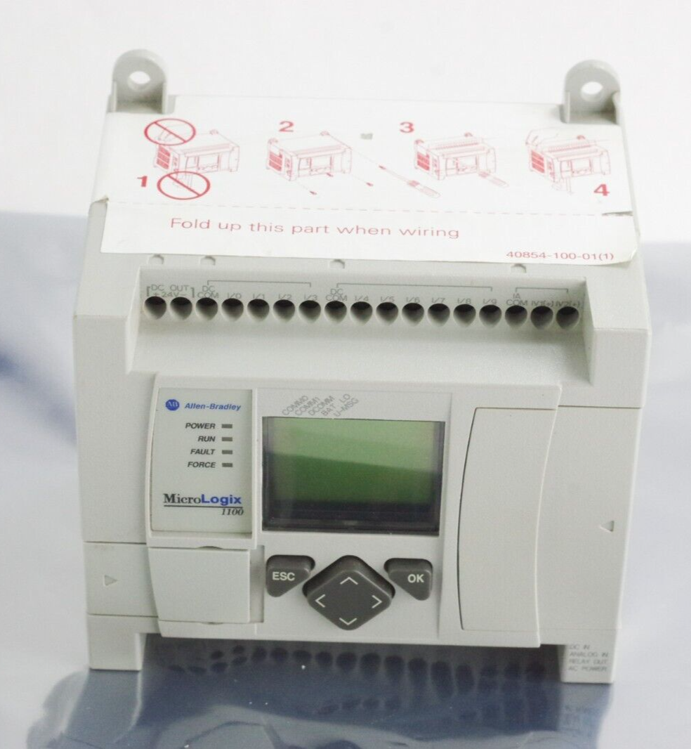 Allen Bradley 1763-L16BWA 1100 Ser B Rev D MicroLogix 16-Pt. I/O Controller