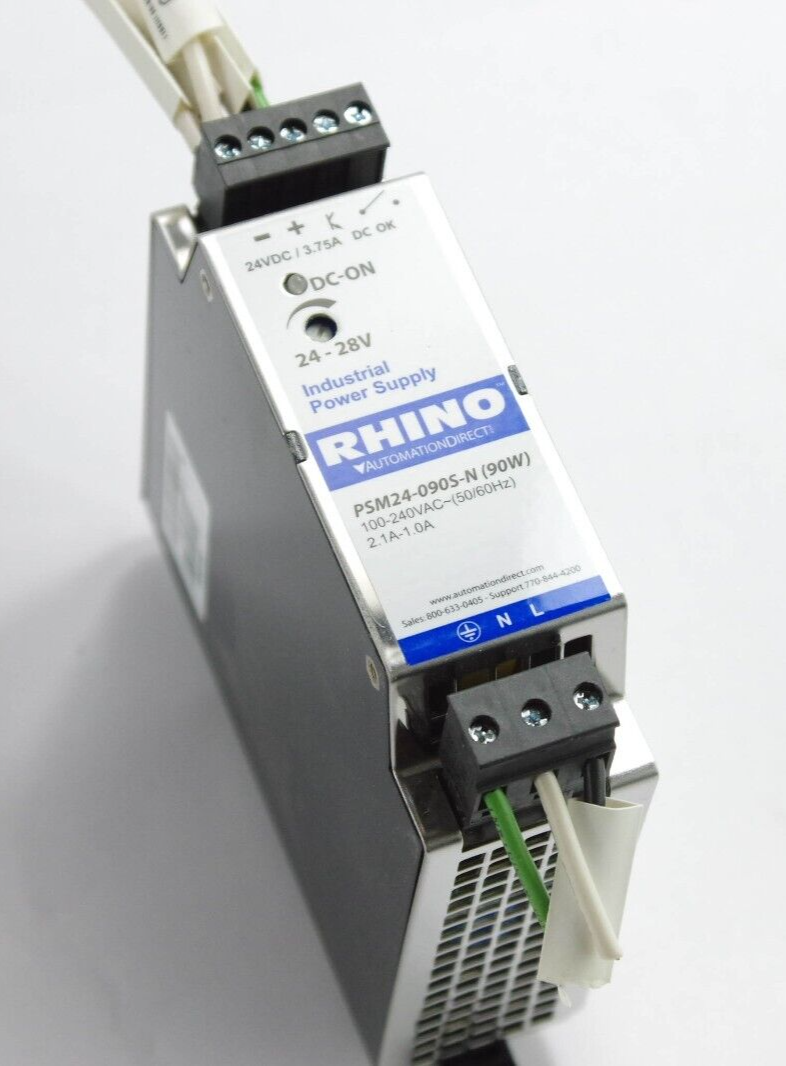 Rhino Automation Direct PSM24-090S-N / PSM24090SN 90W 100-240VAC 24-28V 50/60Hz