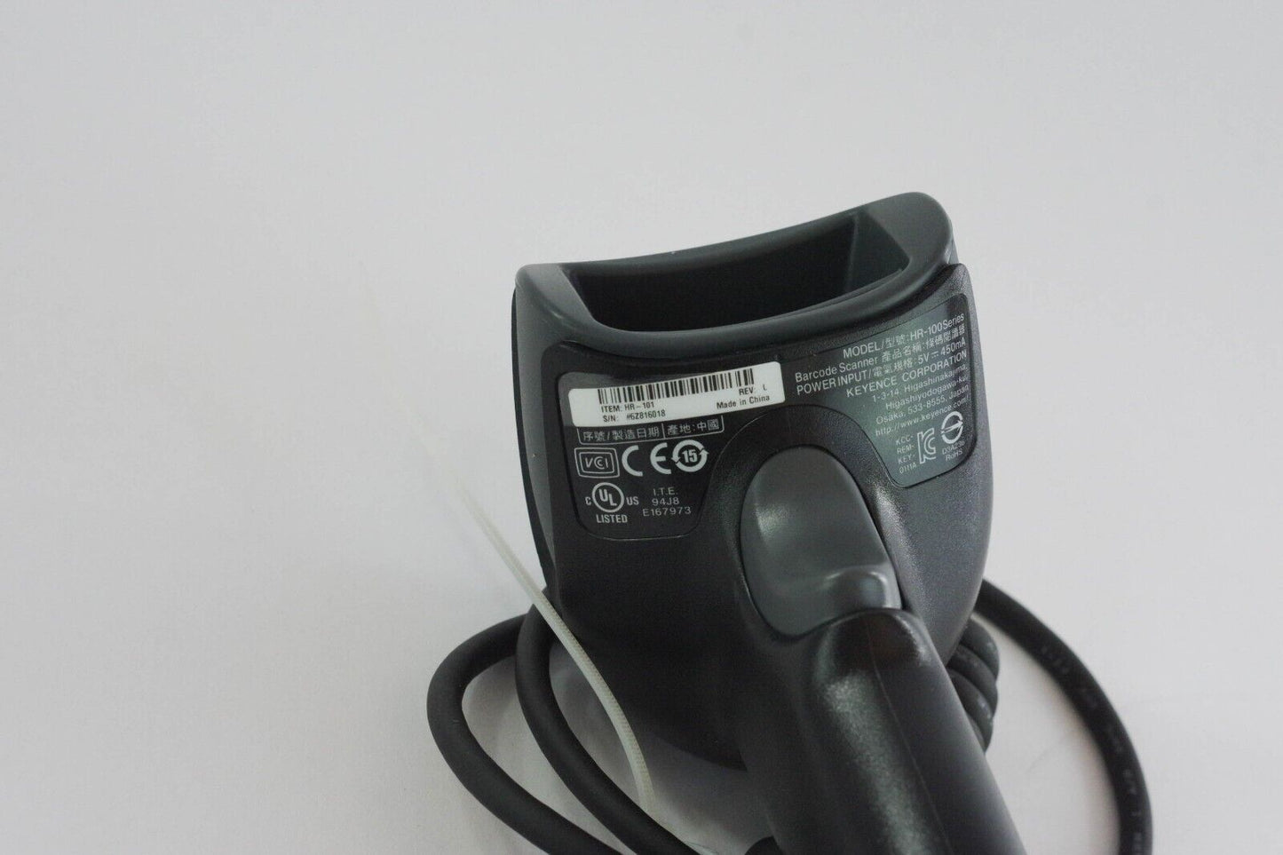 Keyence HR-101 Rev. L Handheld Barcode Scanner HR100 Series