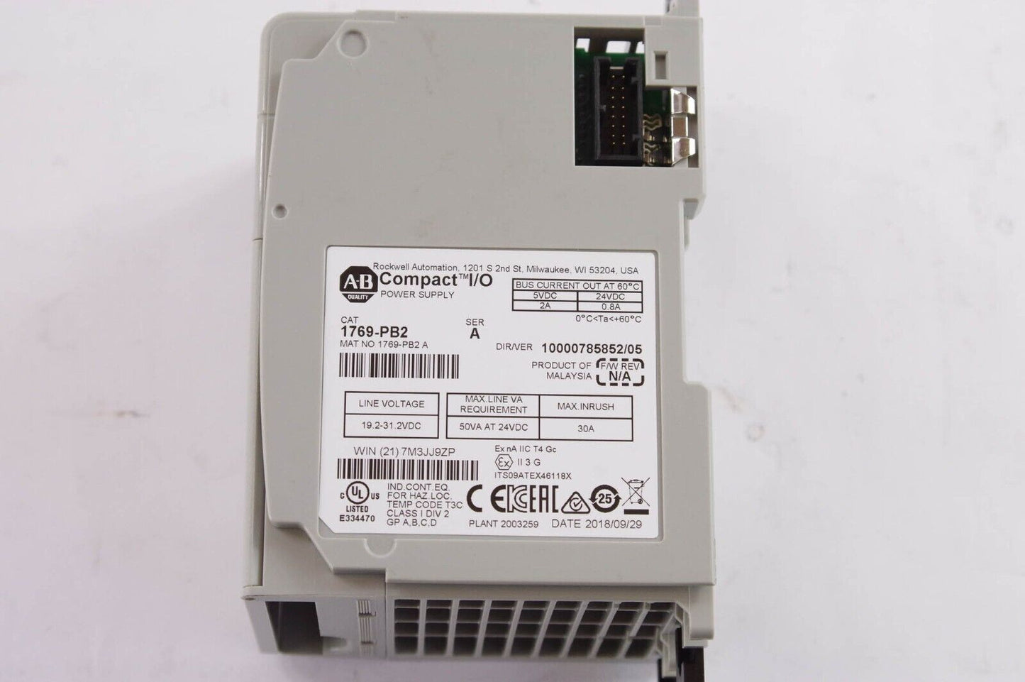 Allen Bradley 1769-PB2 / 1769-PB2 Ser A Compact I/O Power Supply