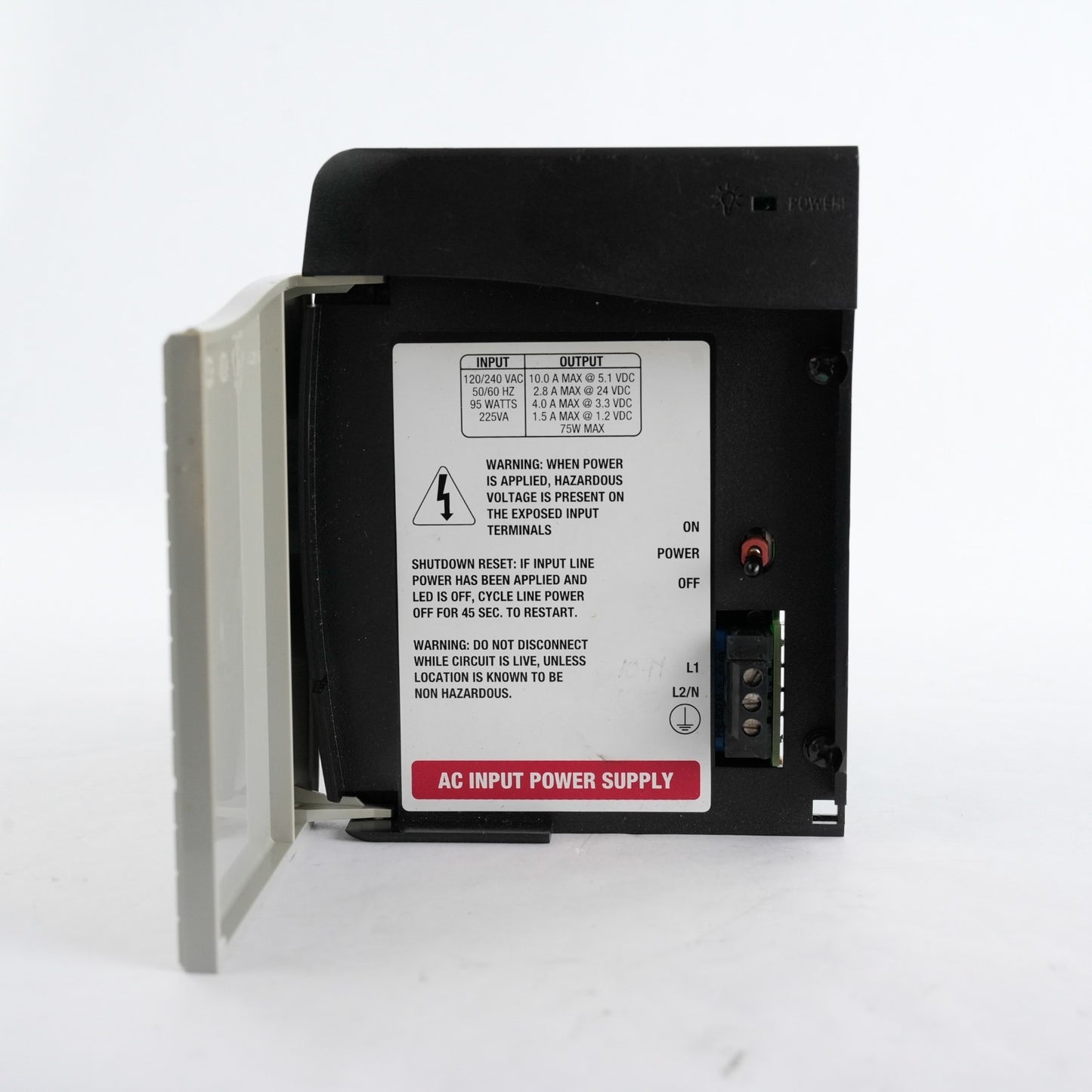 Allen Bradley 1756-PA72 /B ControlLogix AC Power Supply CAT. REV. F01