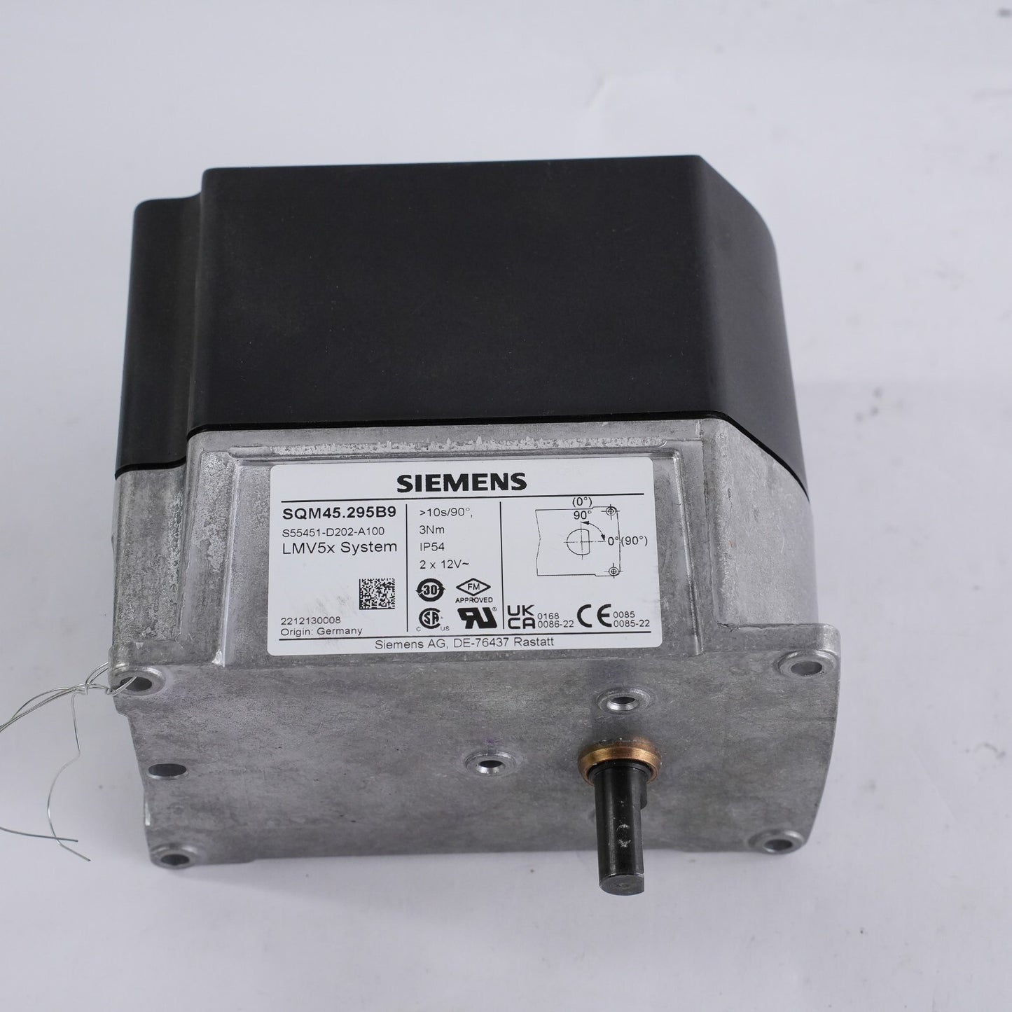 SIEMENS Combustion Actuator SQM45.295B9 LMV5x System S55451-D202-A100