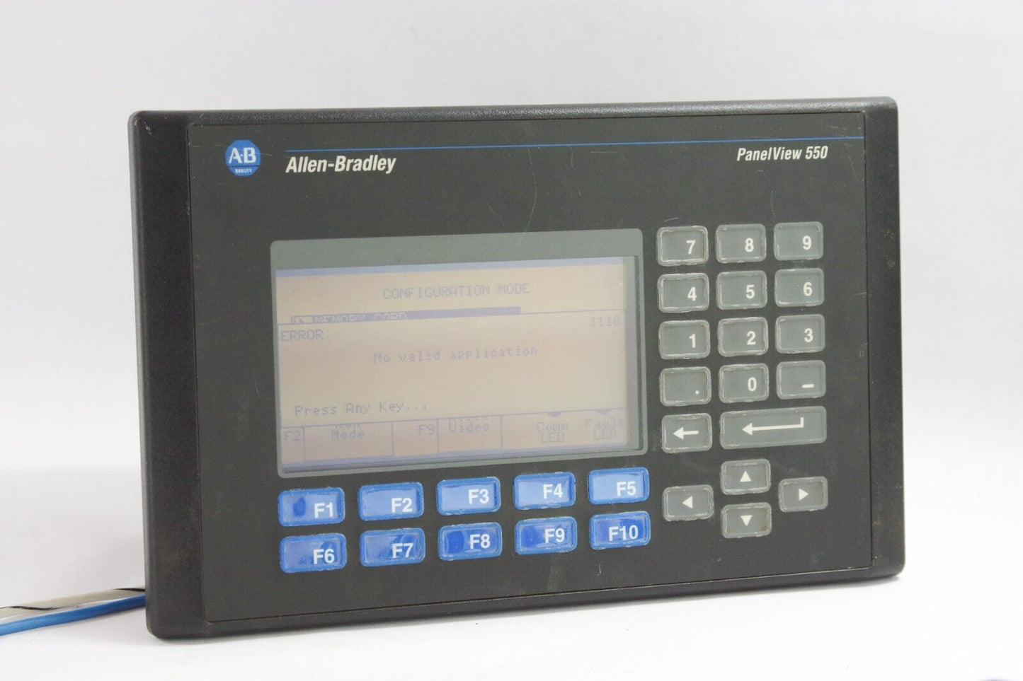 Allen Bradley 2711-K5A2L1 SER F PanelView 550 Mono Key/DH-485 24V DC FRN 3.13