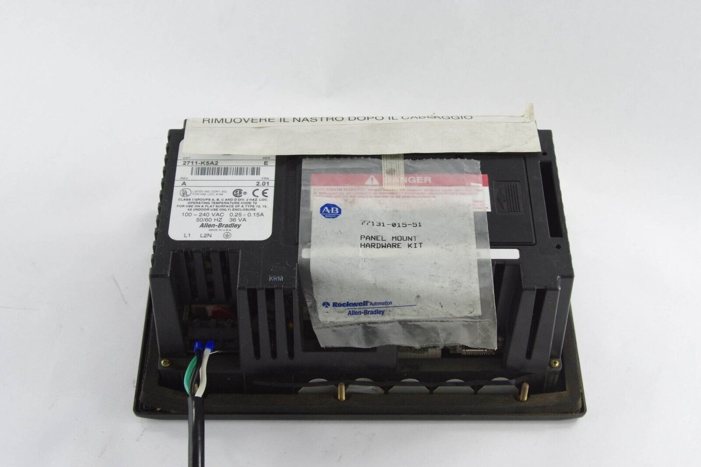 Allen Bradley 2711-K5A2 / 2711K5A2 Ser E Rev A PanelView 550 Operation PanelView