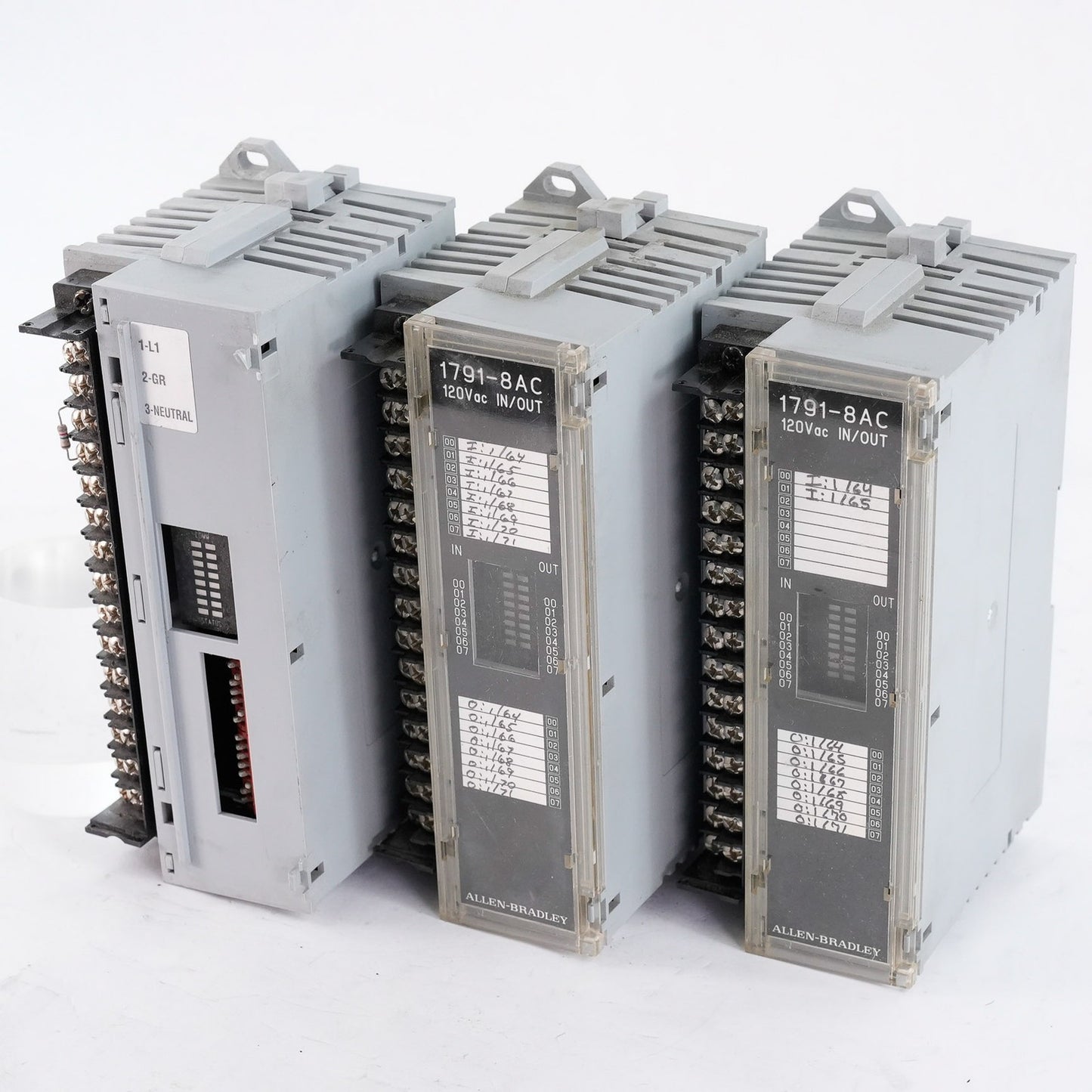 Allen Bradley 1791-8AC /B Rev. A01 Block I/O 8 Input 8 Output Module 17918AC