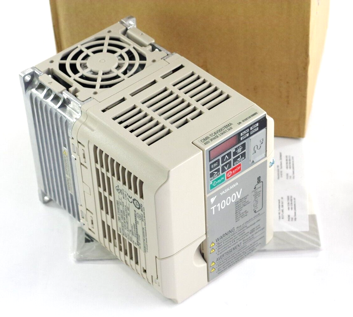 Yaskawa CIMR-TC4V0007BMA Rev D AC Drive 380-480Vac 6.9/5.5A 3kW 4HP 3 Phase