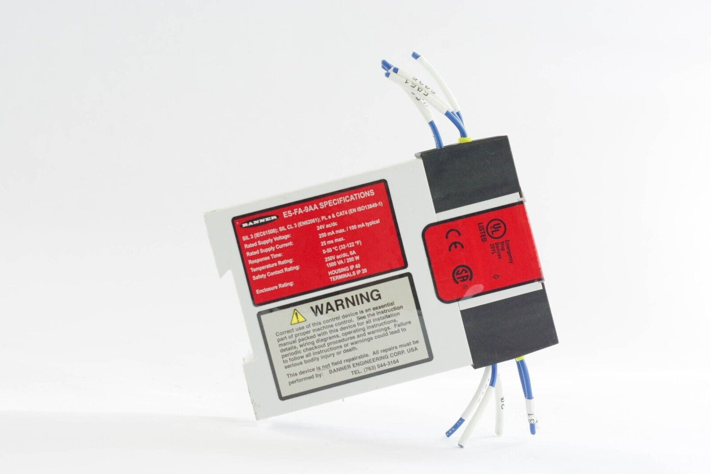 Banner ES-FA-9AA ES SERIES E-STOP AND GM SERIES GUARD MONITORING Safety Relay