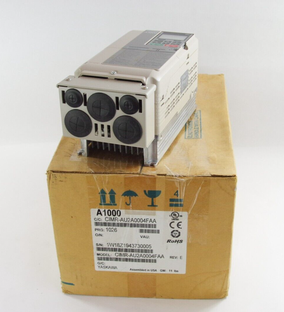 Yaskawa A1000 CIMR-AU2A0004FAA 0.75HP AC Servo Drive