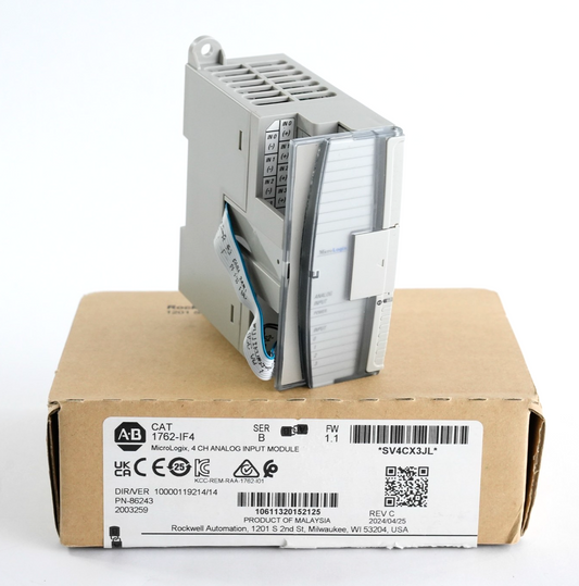 Allen Bradley 1762-IF4 /B MicroLogix 4 CH Analog Input Module FRN 1.1 - Open Box