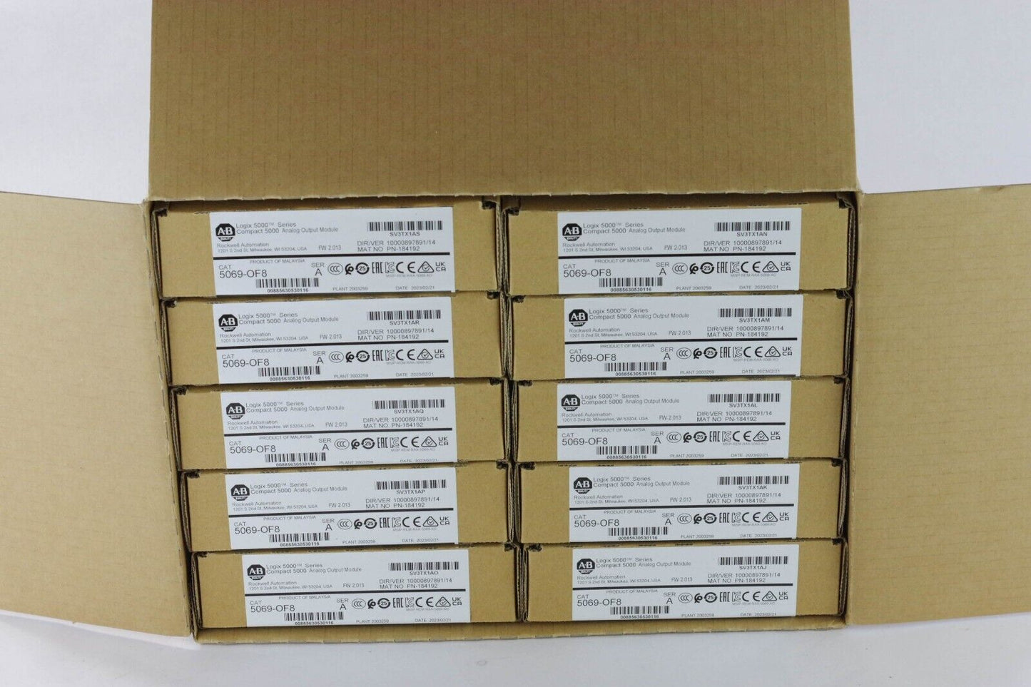 2023 Allen-Bradley 5069-OF8 A Compact 5000 Analog Output Module - Sealed Surplus