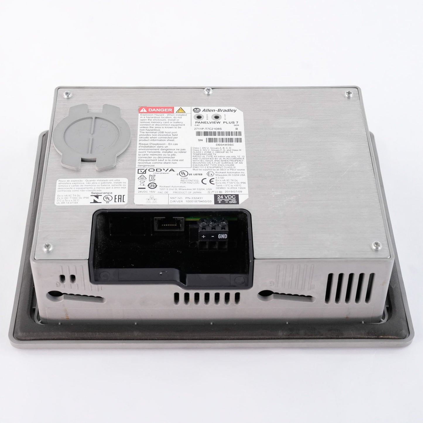Allen Bradley 2711P-T7C21D8S /B PanelView Plus 7 6.5" Touch Color 2711PT7C21D8S
