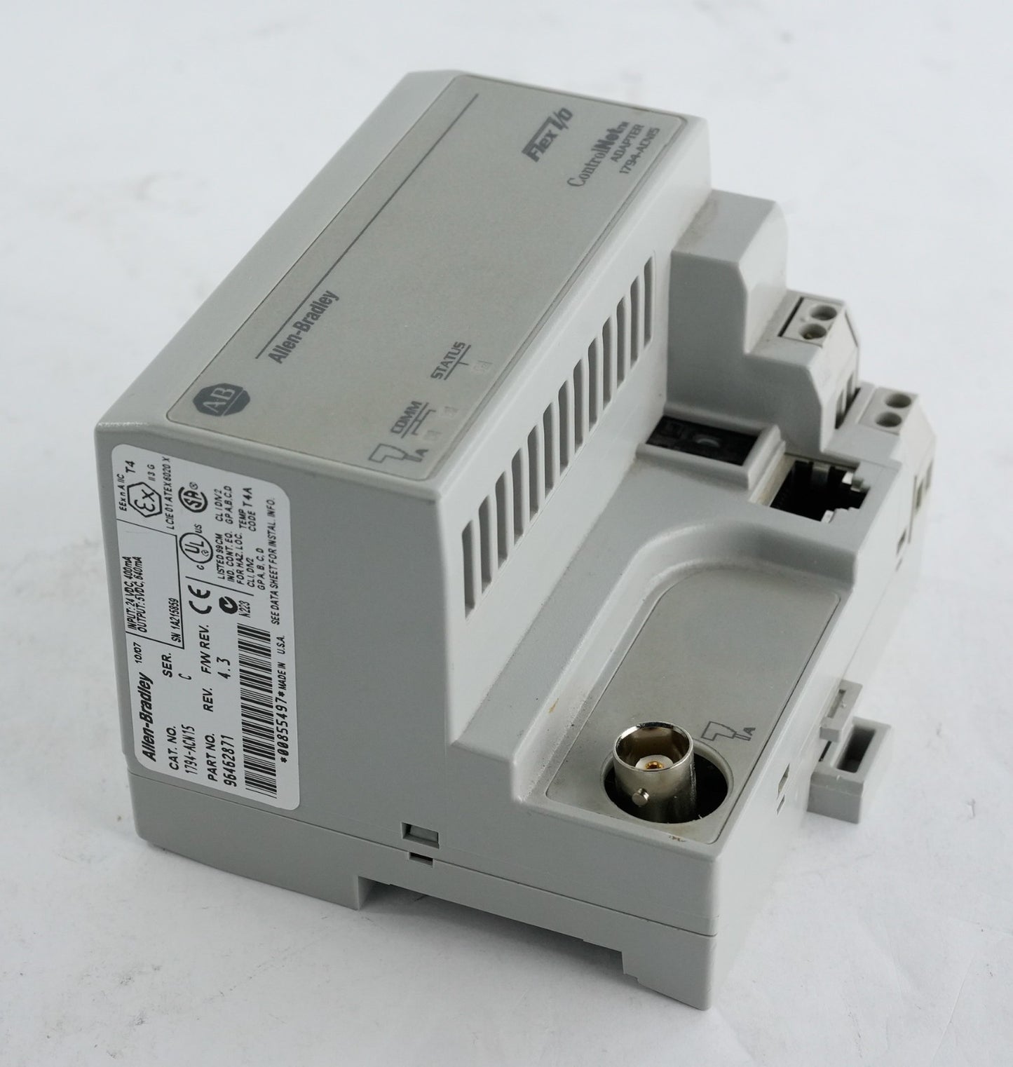 Allen Bradley 1794-ACN15 /C Flex Controlnet Adapter USIP 1794ACN15