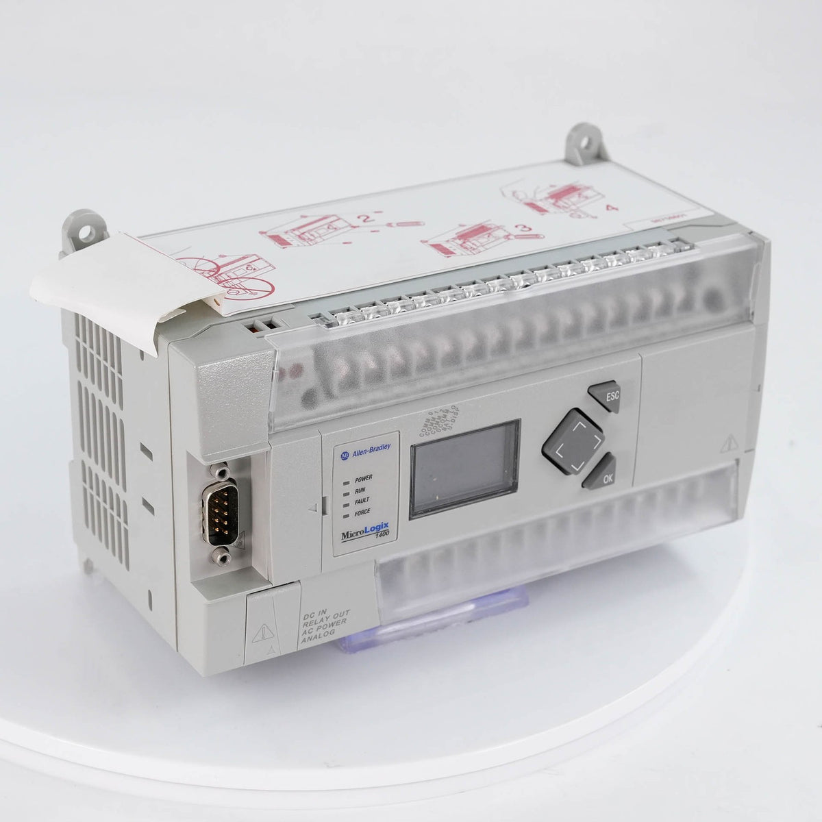 Allen Bradley 1766-L32BWAA MicroLogix 1400 PLC 120/240V AC 1766L32BWAA 32 I/O