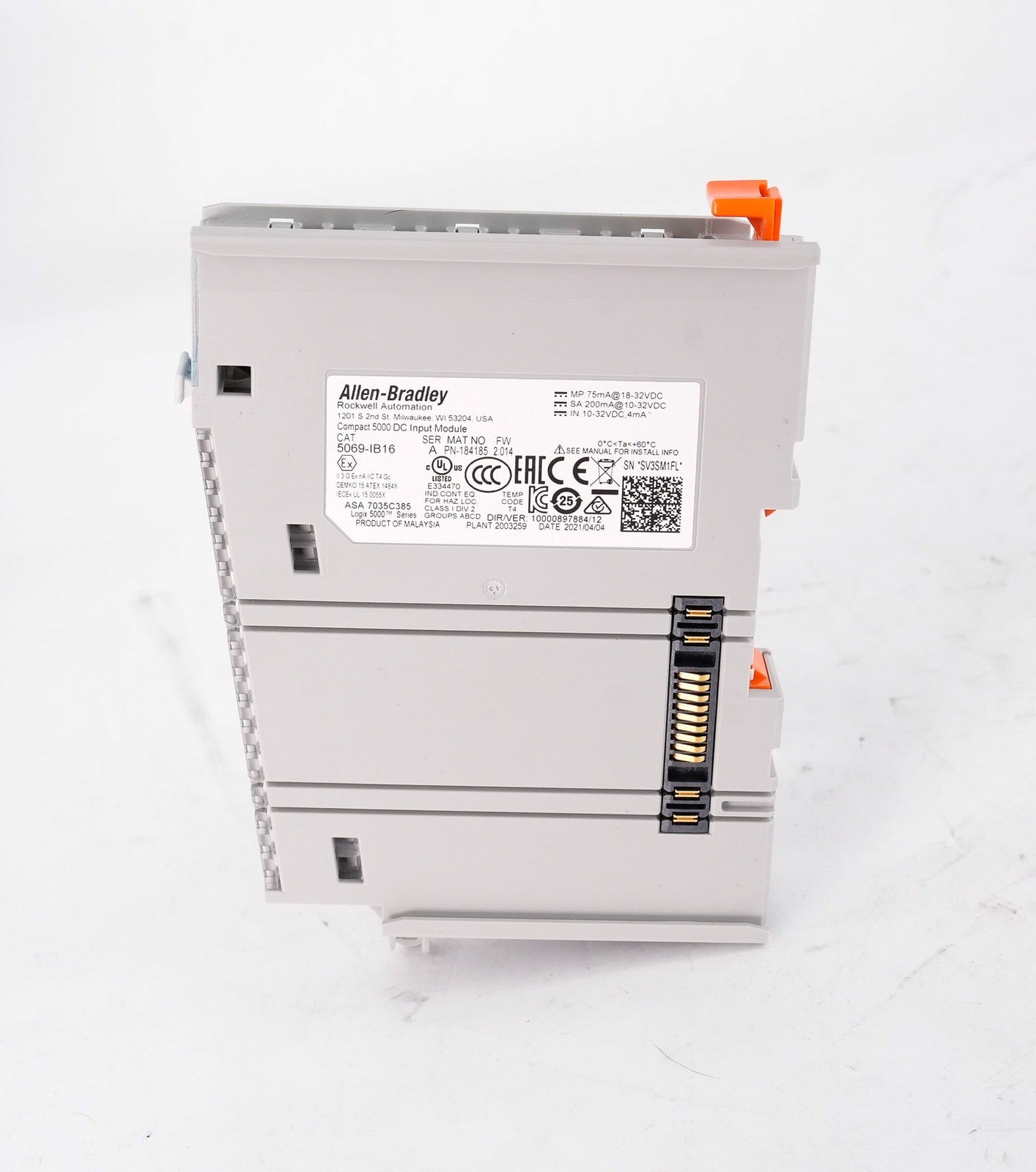 Allen Bradley 5069-IB16 /A Compact 5000 16-Point DC Input Module 5069IB16
