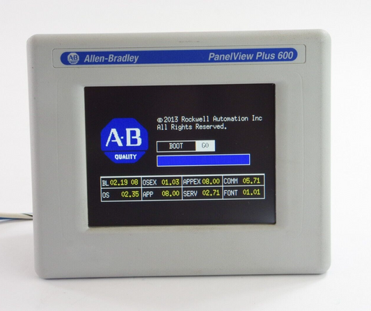 2021 Allen-Bradley 2711P-T6C20D8 Ser A  PanelView Plus 600 - Excellent Condition