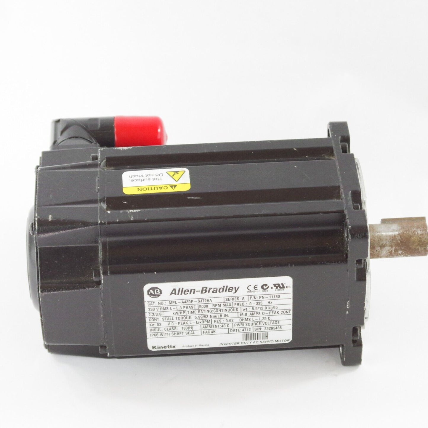 Allen Bradley MPL-A430P-SJ72AA Series A Kinetix Servo Motor