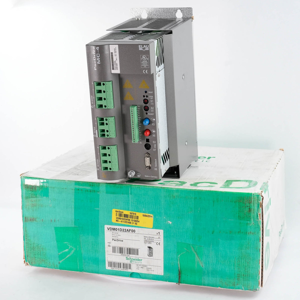 Schneider Electric MC-4/11/22/400 VDM01D22AF00 PacDrive E0A4D9 FW V00.10.xx Open