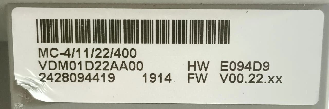 Schneider Electric Elau MC-4/11/22/400 PacDrive MC-4 Servo Drive (FW V22.01)