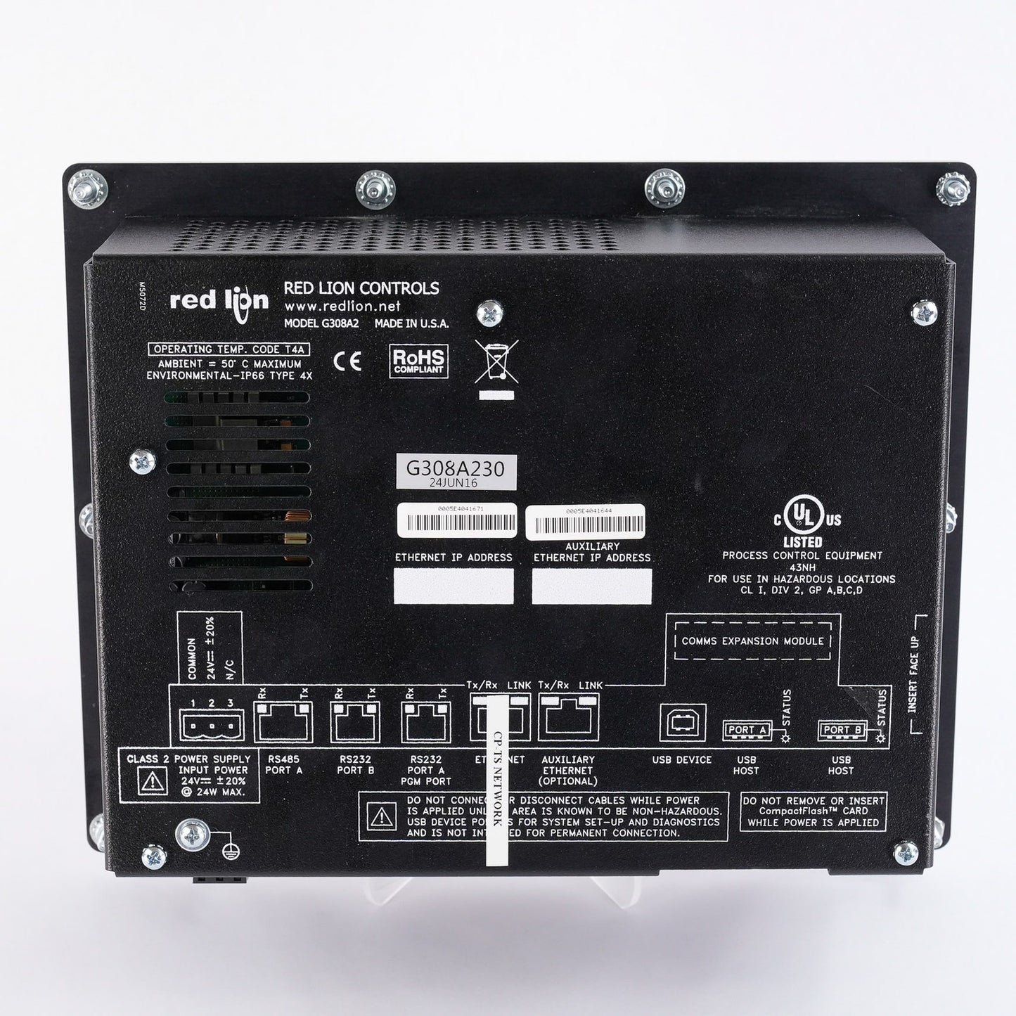Red Lion Controls G308A230 8" HMI Operator Interface Display G308A210 Compatible