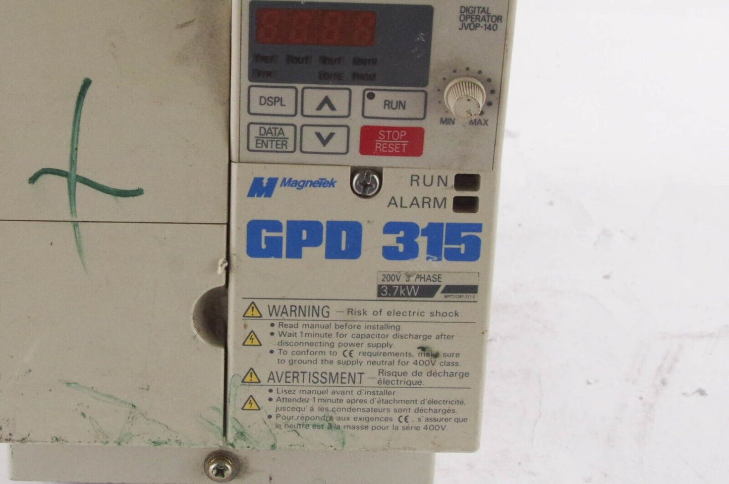 MAGNETEK GPD315-MVA017 - For Parts or Repair