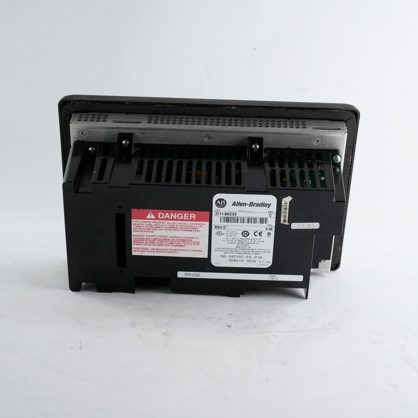 Allen Bradley 2711-B6C8X Ser B Rev D FRN 4.46 PanelView 600 / 2711-B6C8
