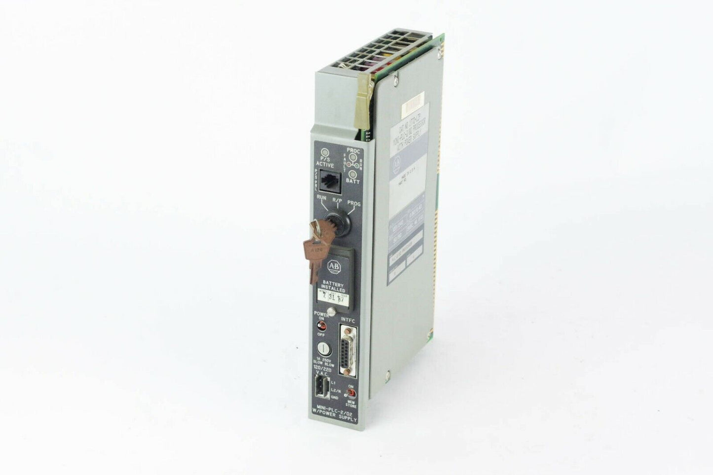 ALLEN-BRADLEY 1772-LZP D MINI-PLC-2/02 W/PWR SUPPLY, SERIES A