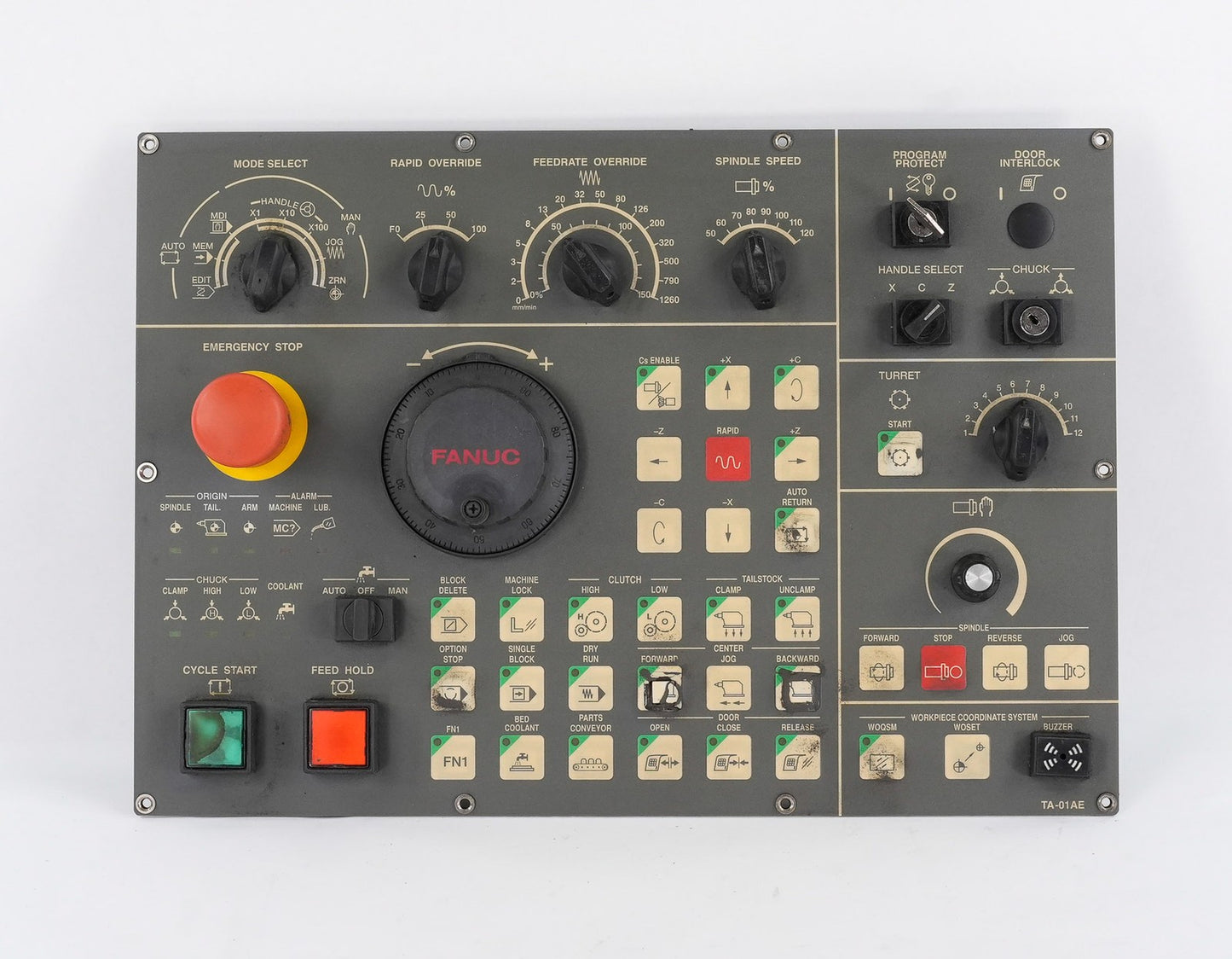 FANUC A860-0203-T001 Manual Pulse Generator + Operator Panel A8600203T001