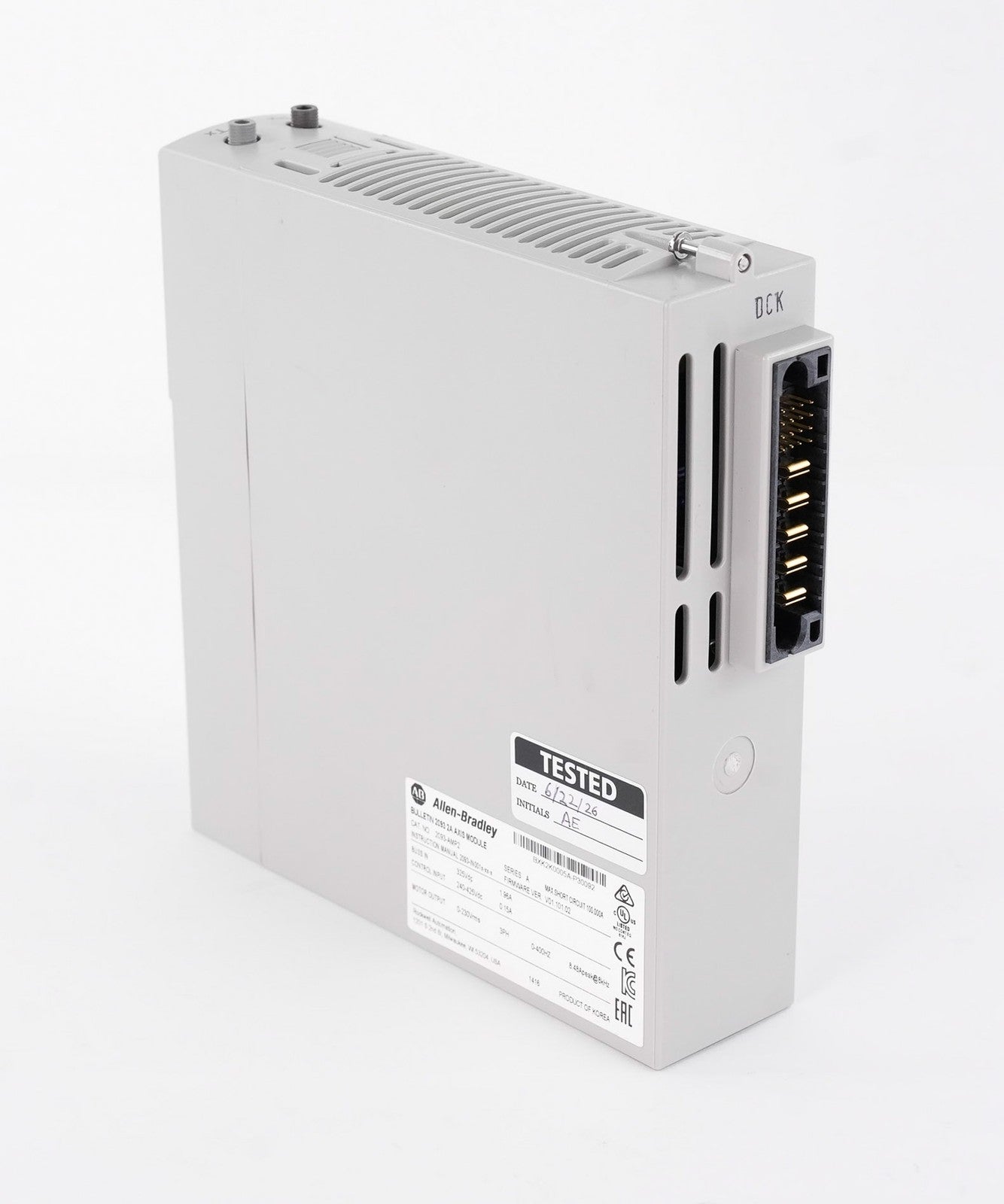 Allen Bradley 2093-AMP2 /A Kinetix 2000 Axis Module 3PH 2093AMP2 - Refurbished
