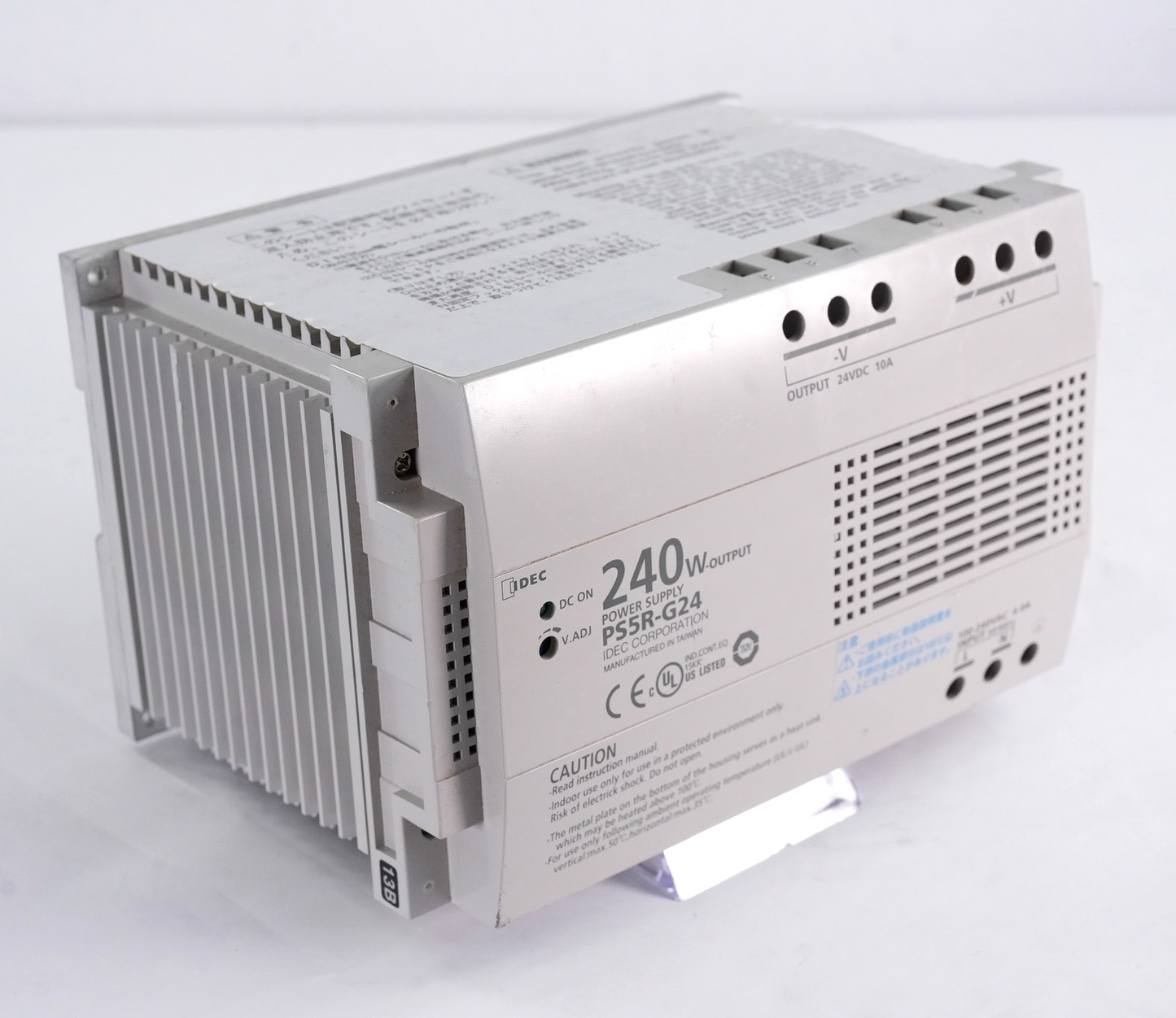 IDEC PS5R-G24 Power Supply 240W Output 24VDC 10A 100-240VAC 4.0A 50/60Hz Input