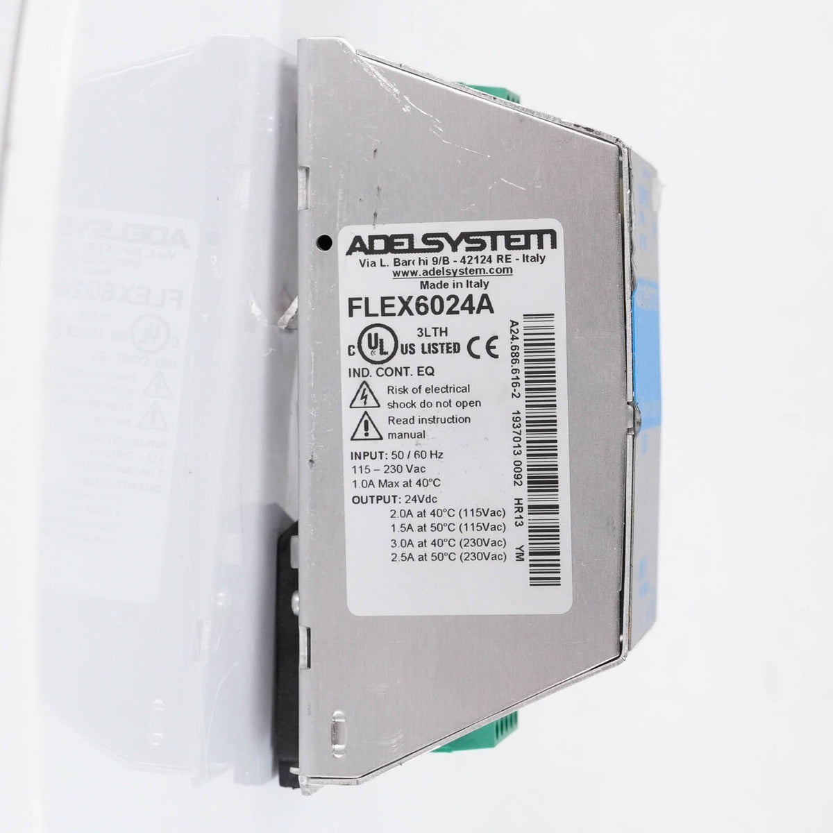 ADELSYSTEM FLEX6024A DIN Rail Power Supply 24VDC 2.5A 60W 115-230VAC FLEX 6024A