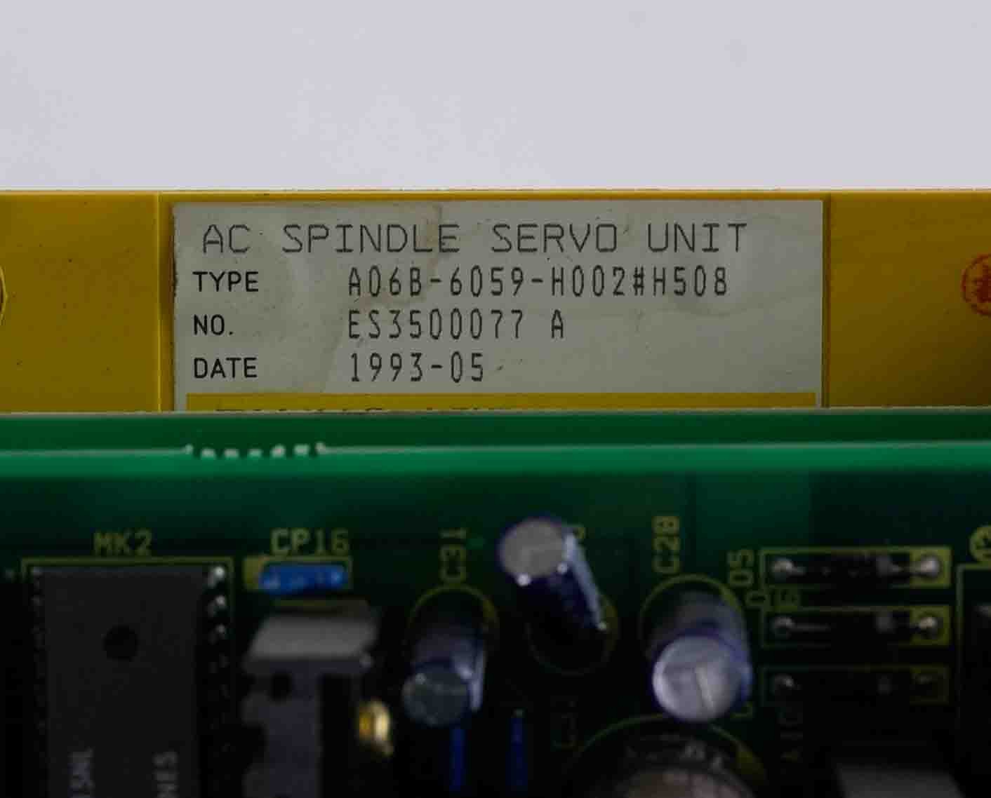 FANUC A06B-6059-H002#H508 AC Spindle Servo Unit A06B6059H002H508