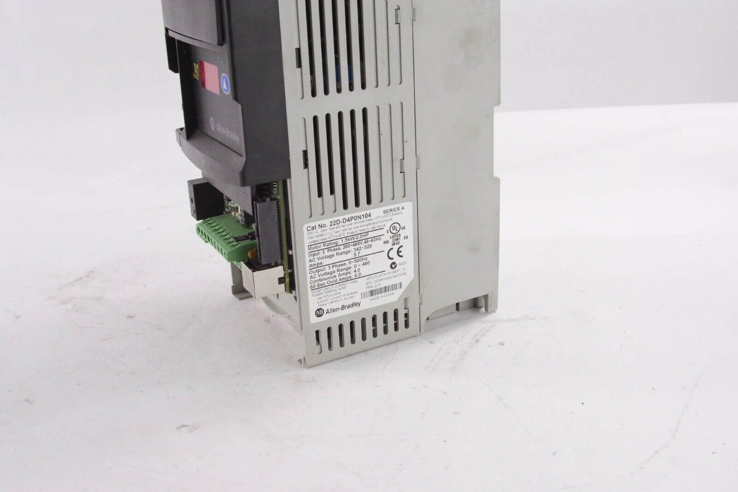 ALLEN BRADLEY 22D-D4P0N104 POWERFLEX 40 2.0 HP AC DRIVE - For Part or Repair