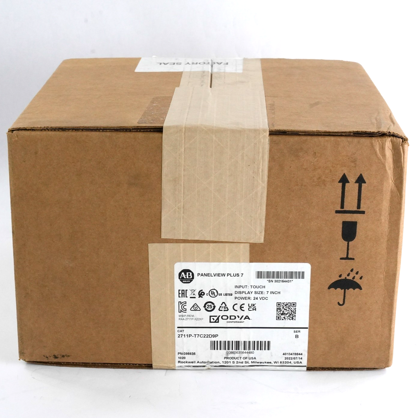 Allen Bradley 2711P-T7C22D9P /B PanelView Plus 7 Ser B - 2022 Sealed Surplus