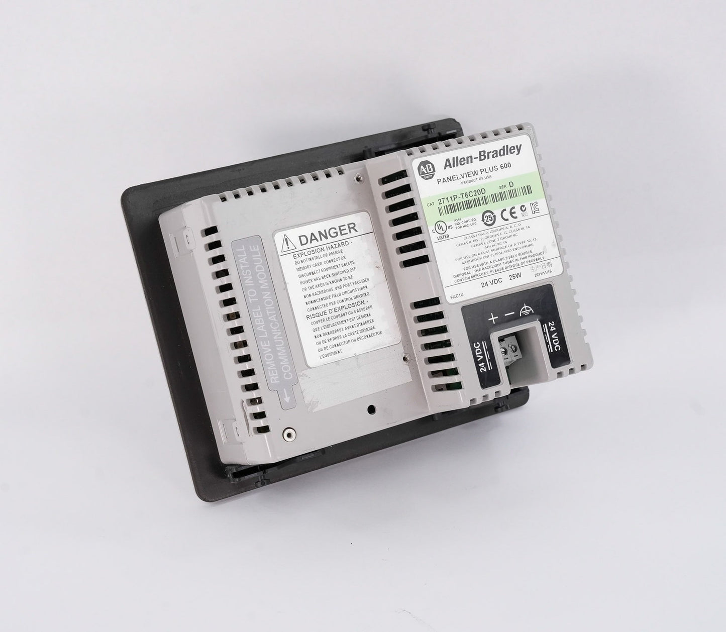 Allen Bradley 2711P-T6C20D /D PanelView Plus 600 HMI Display 2711PT6C20D