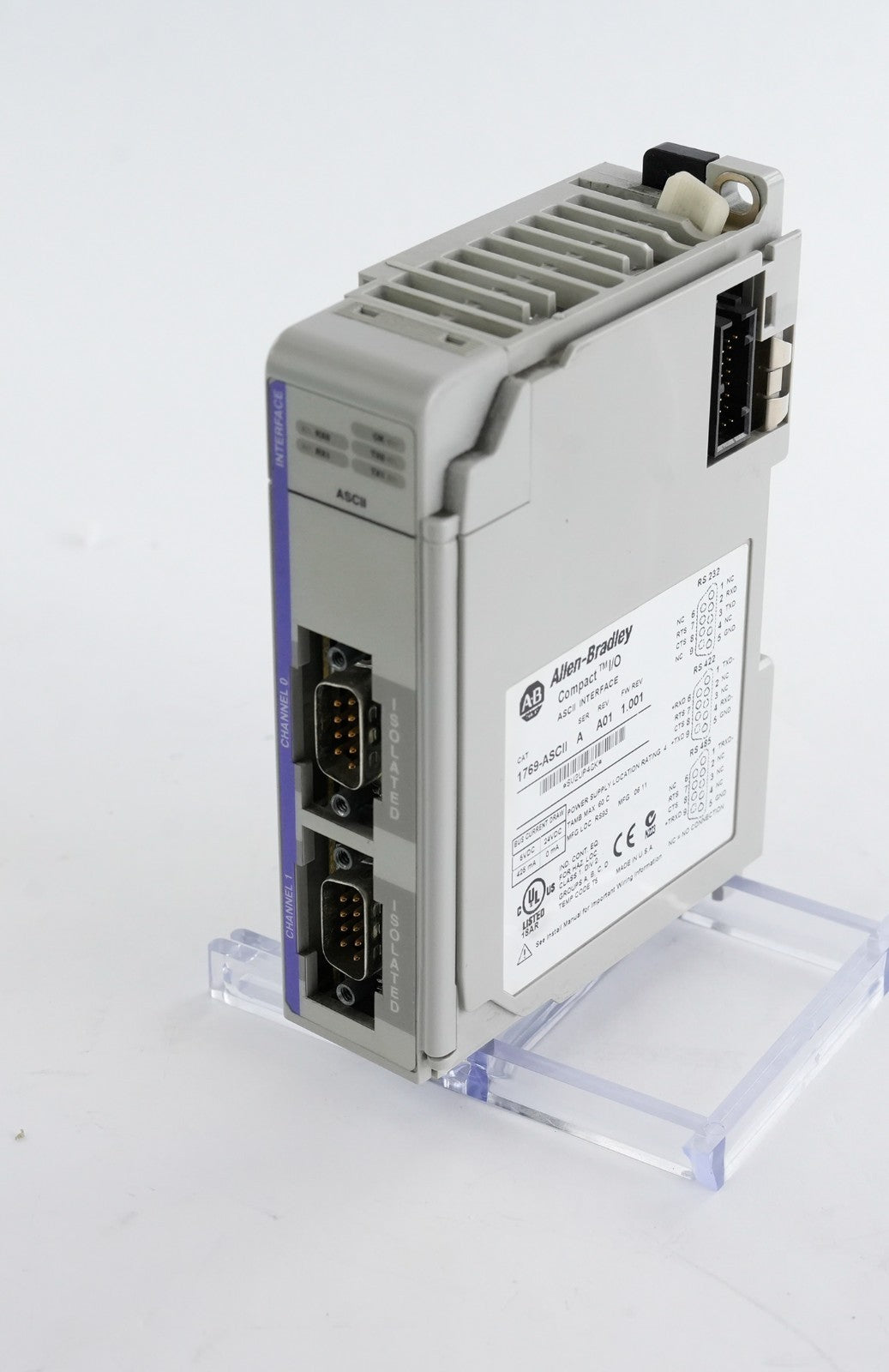 Allen Bradley 1769-ASCII /A Rev A01 FW REV 1.001 Compact I/O ASCII Interface