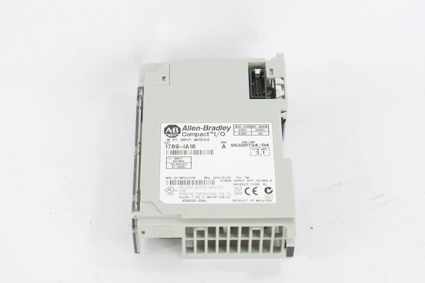 Allen Bradley 1769-IA16 CompactLogix 16pt Input Module SER A